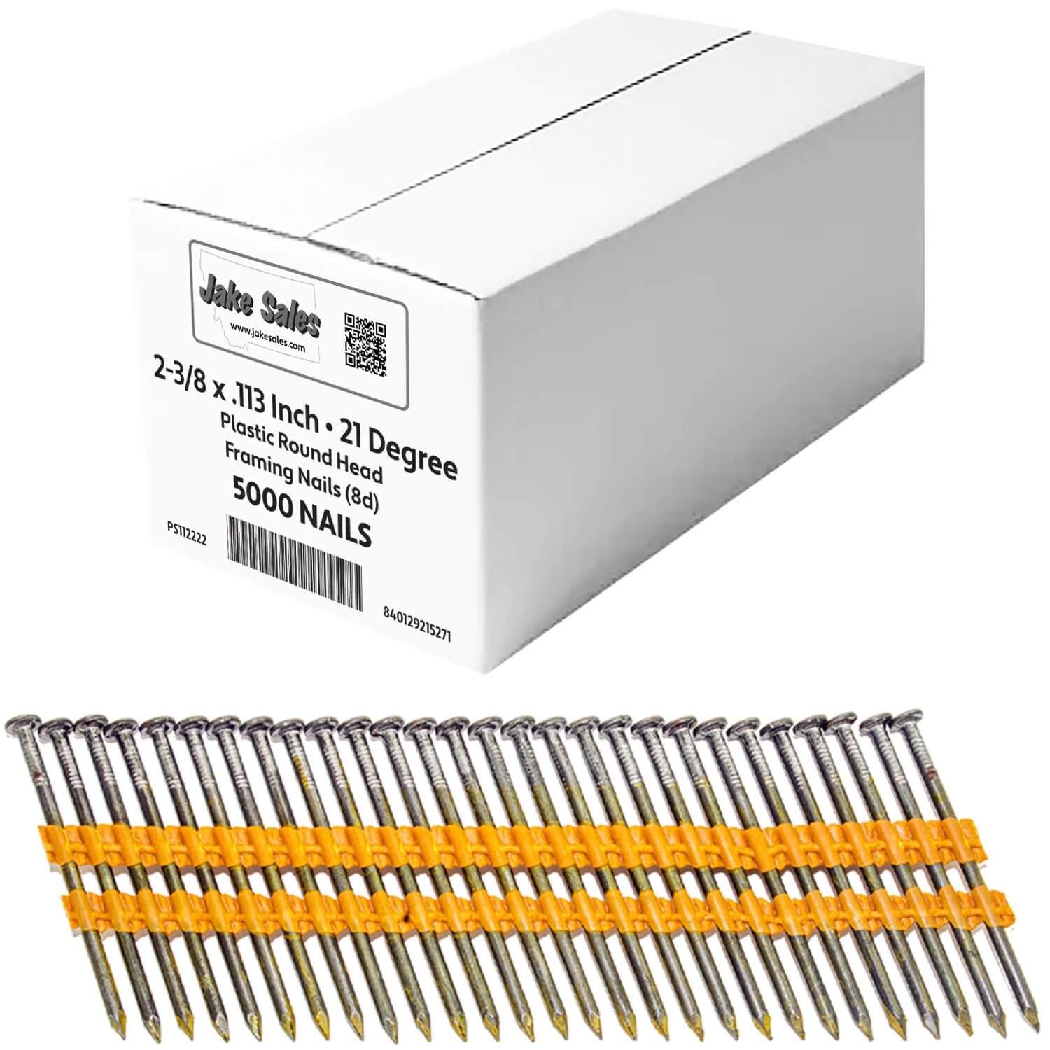 21 Degree Collated Nails - Vinyl coated framing nails in Smooth Shank and Ring Shank Galvanized. - Image 8