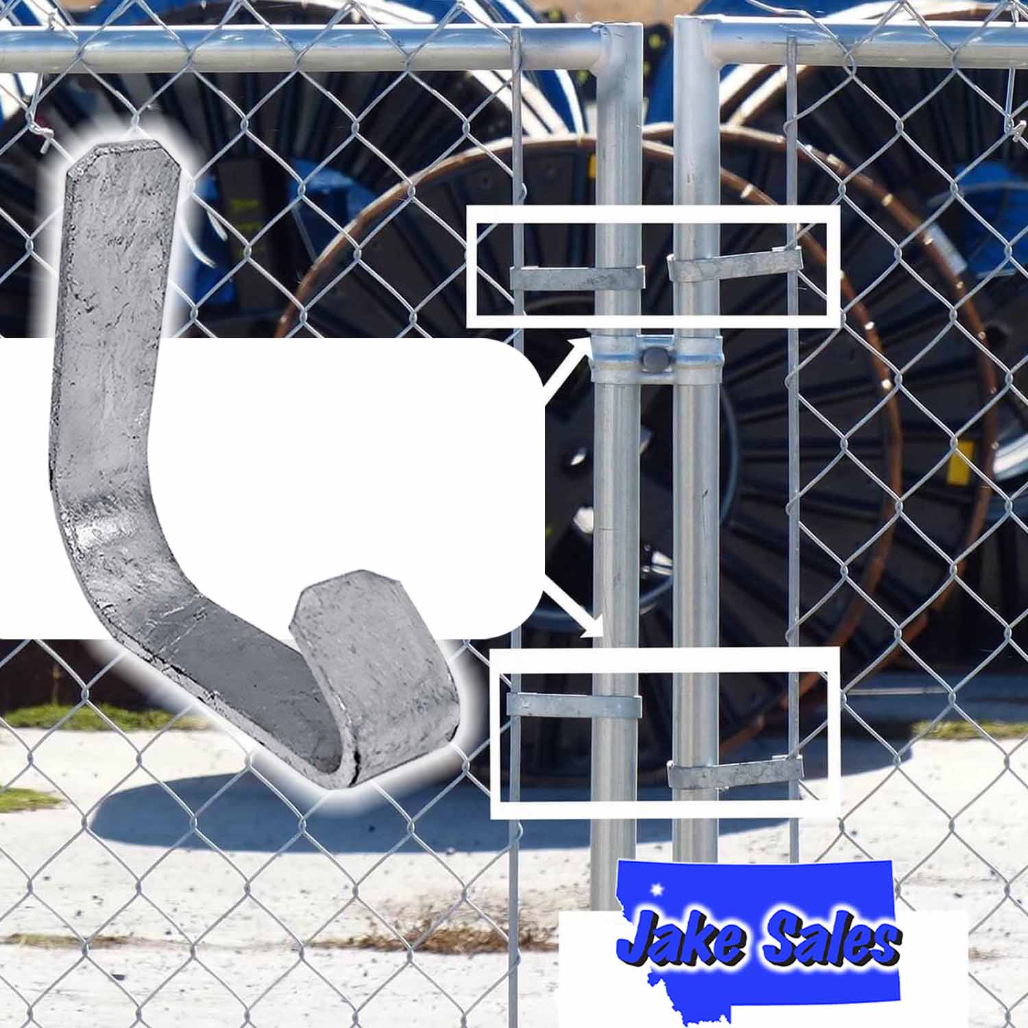 1-3/8" Chain Link Gate Clip (CLEARANCE) - Image 3