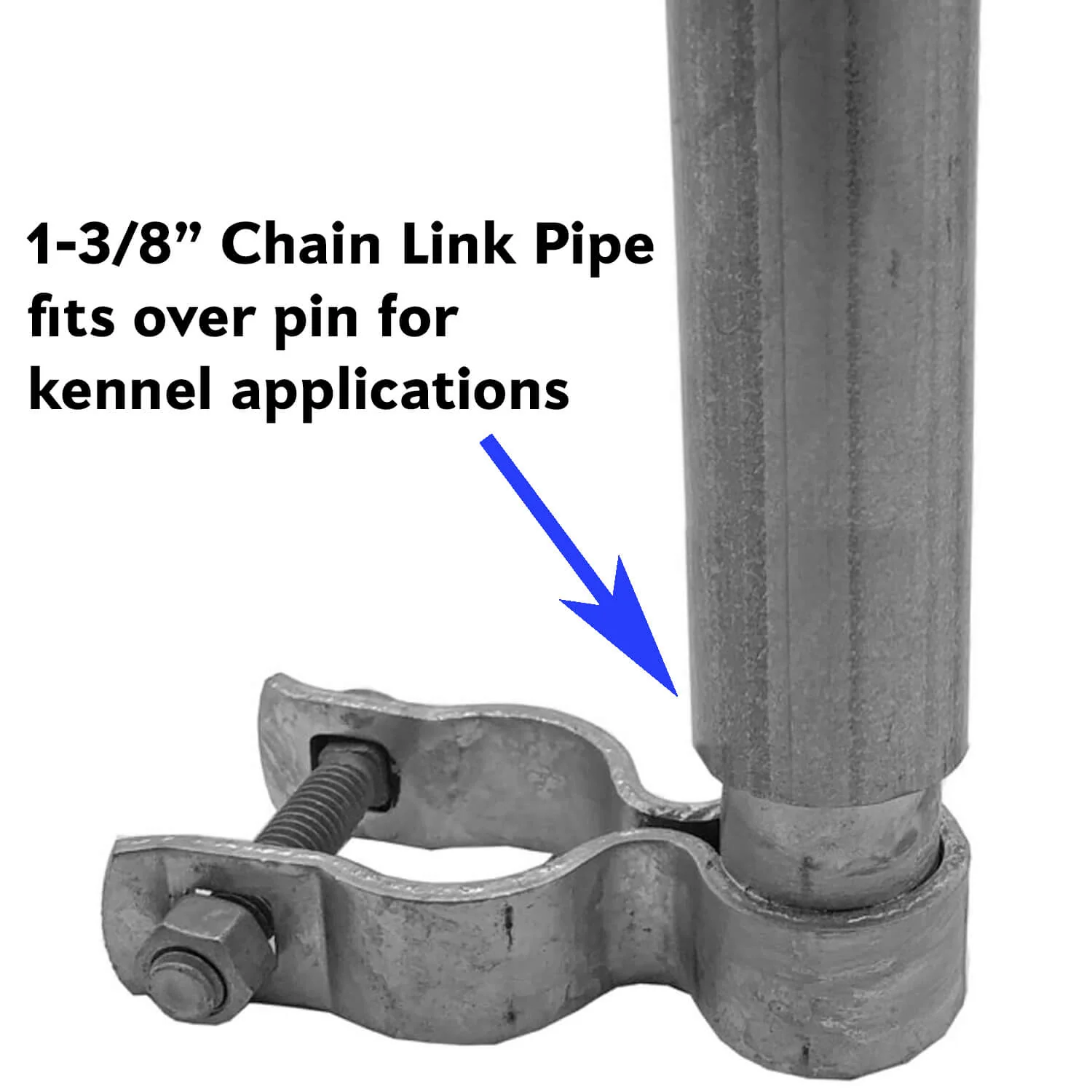 1-3/8" KENNEL HINGE: Chain Link Kennel Gate Hinge - Kennel Gate Hardware. - Image 4
