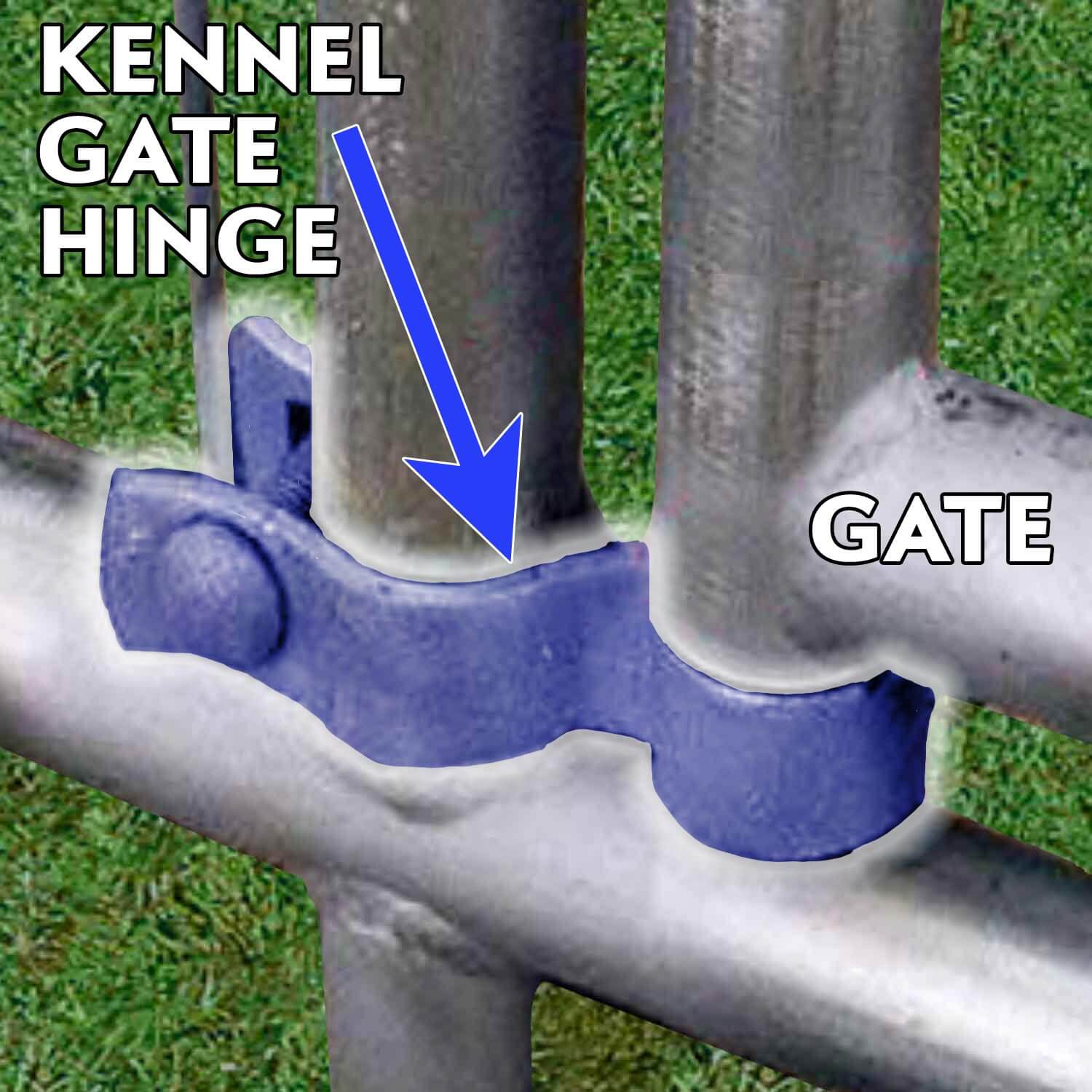 1-3/8" KENNEL HINGE: Chain Link Kennel Gate Hinge - Kennel Gate Hardware. - Image 5