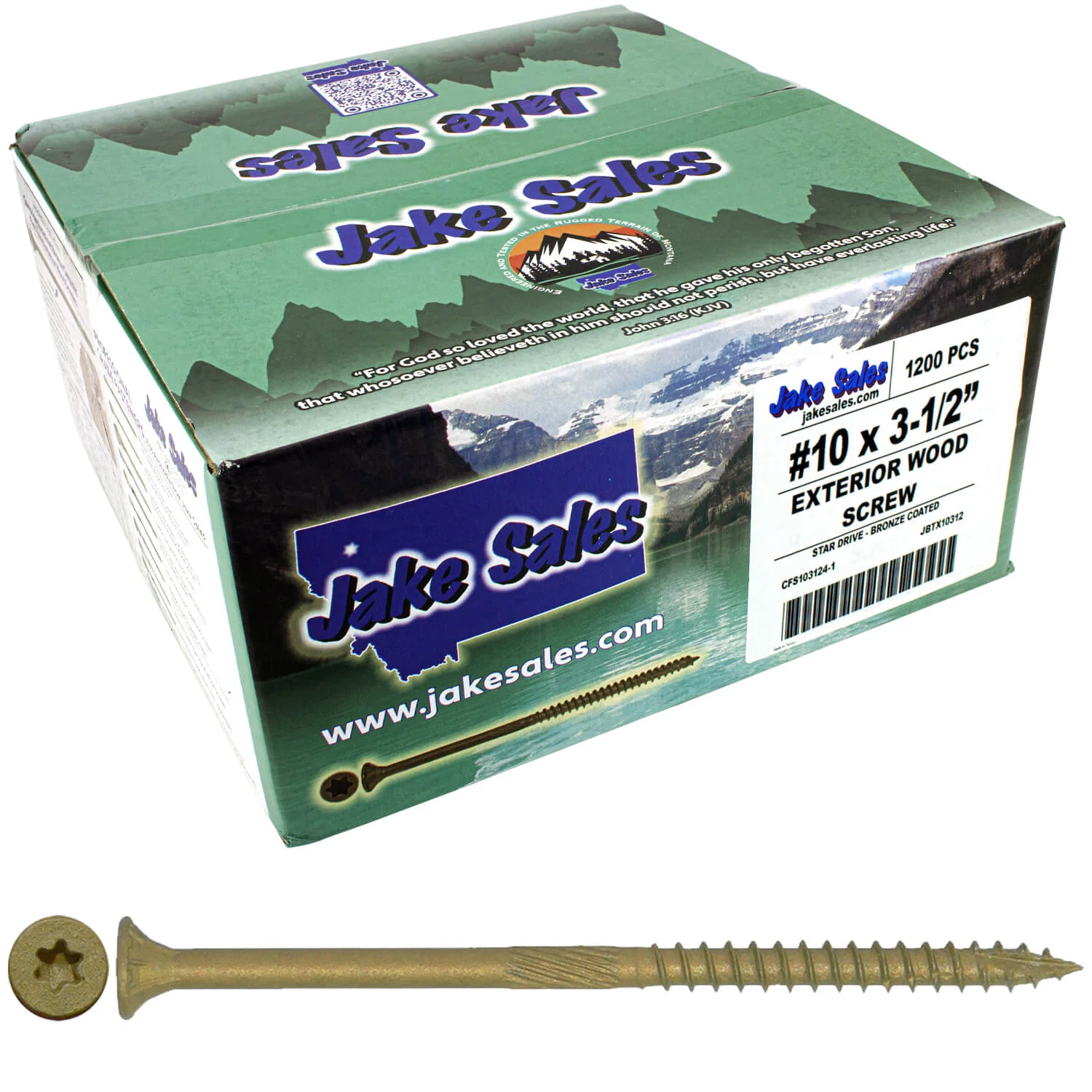 #10 x 2" - 6" Bronze Exterior Coated Wood Screw Torx/Star Drive Head - Multipurpose Exterior Coated Torx/Star Drive Wood Screws - Image 89