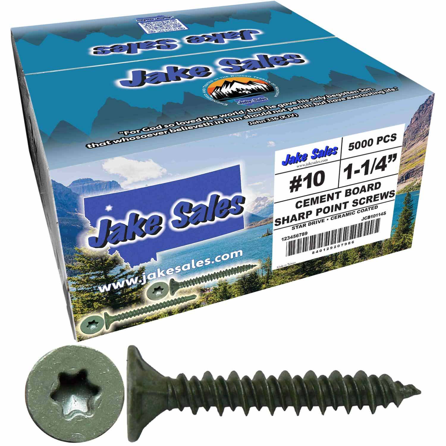#10 Cement Board Torx/Star Head Screws SHARP POINT for Fastening Cement Backer Board/Cement Board/Tile Board - Torx/Star - T-25 Torx Head - Image 36