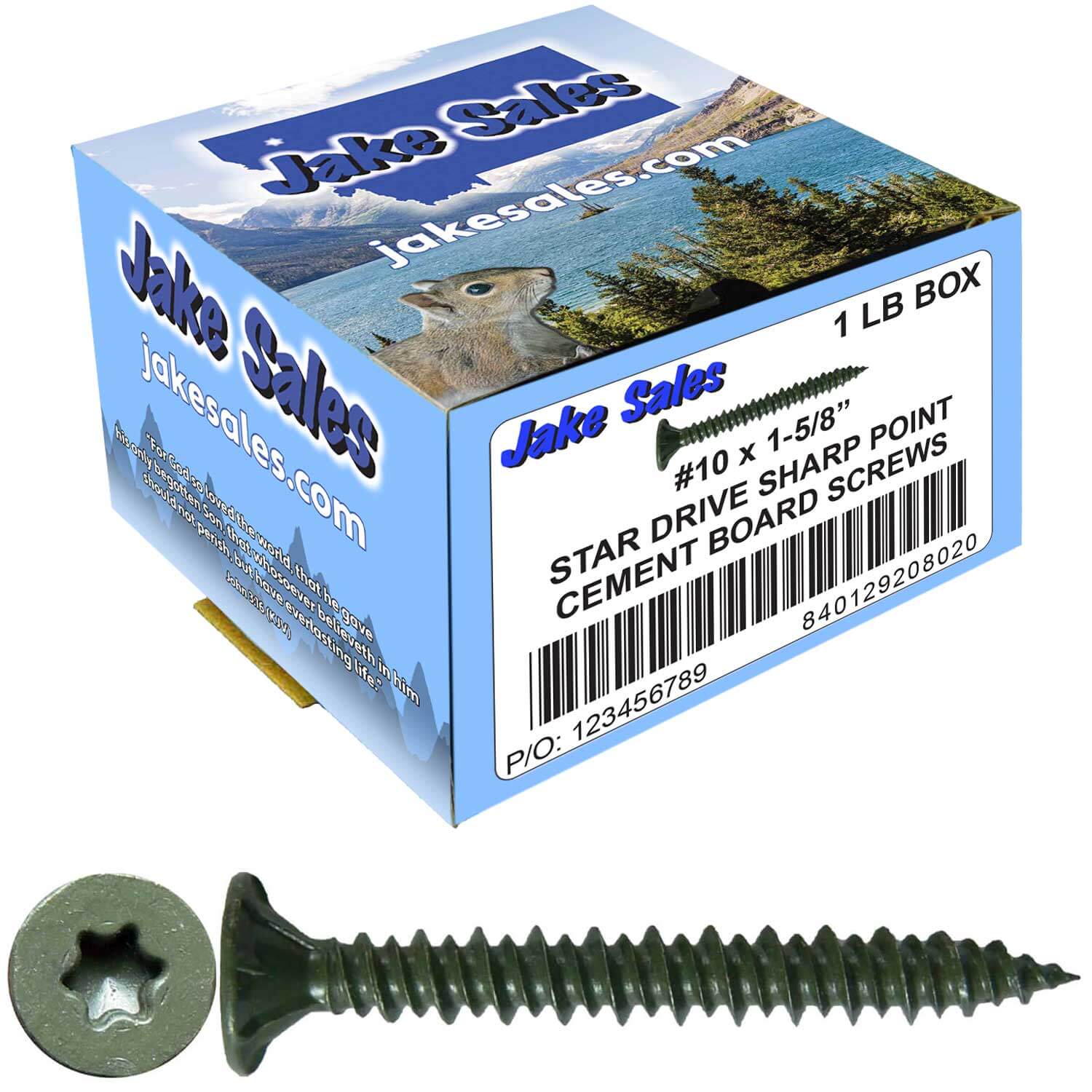 #10 Cement Board Torx/Star Head Screws SHARP POINT for Fastening Cement Backer Board/Cement Board/Tile Board - Torx/Star - T-25 Torx Head - Image 37