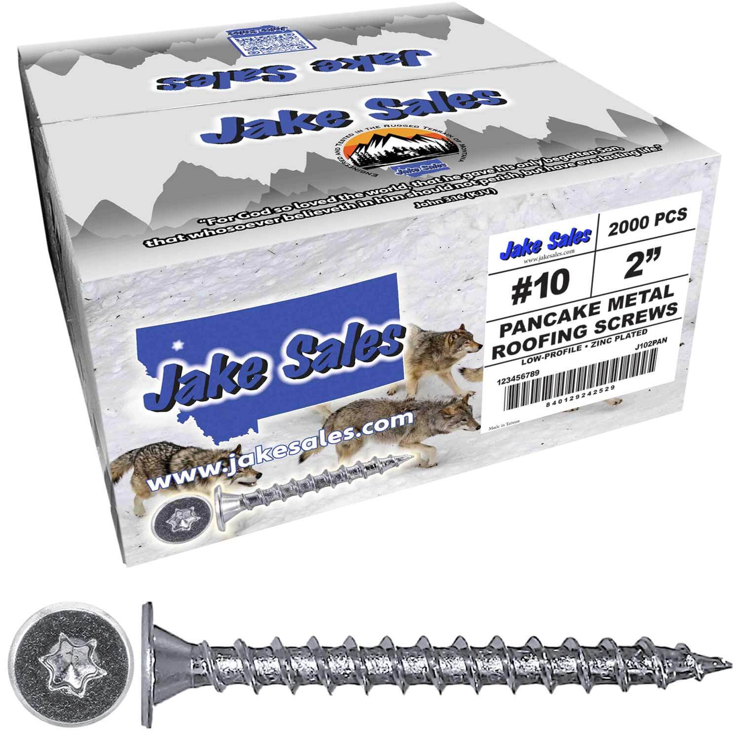 #10  Low Profile Pancake Head Roofing Screws - Wood to Metal - For Standing Seam Roofs - Zinc Plated - Image 13