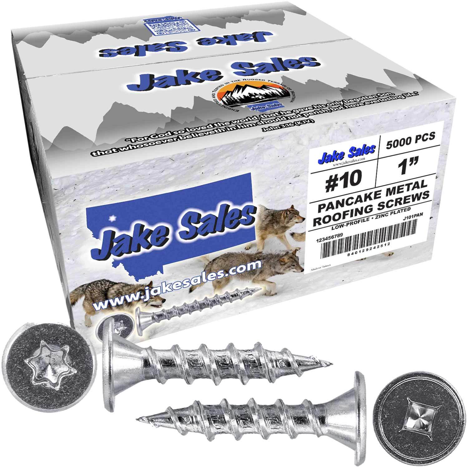 #10  Low Profile Pancake Head Roofing Screws - Wood to Metal - For Standing Seam Roofs - Zinc Plated - Image 22