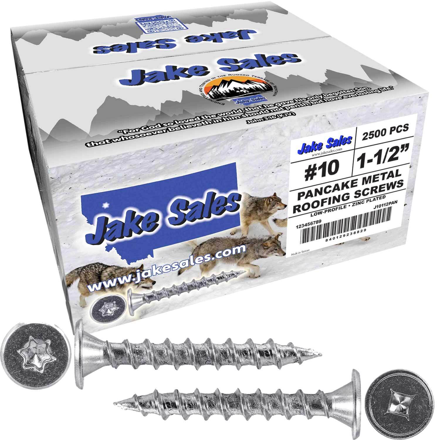 #10  Low Profile Pancake Head Roofing Screws - Wood to Metal - For Standing Seam Roofs - Zinc Plated - Image 23