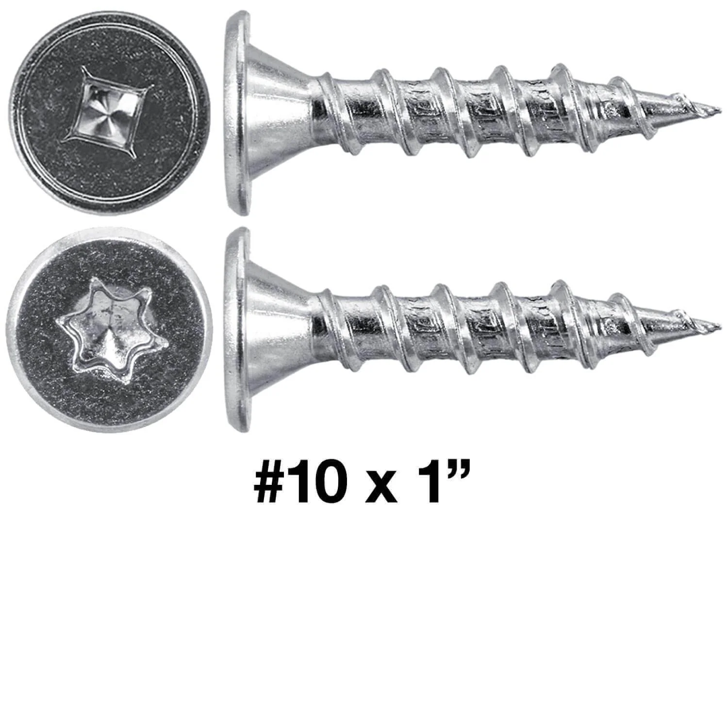 #10  Low Profile Pancake Head Roofing Screws - Wood to Metal - For Standing Seam Roofs - Zinc Plated - Image 33