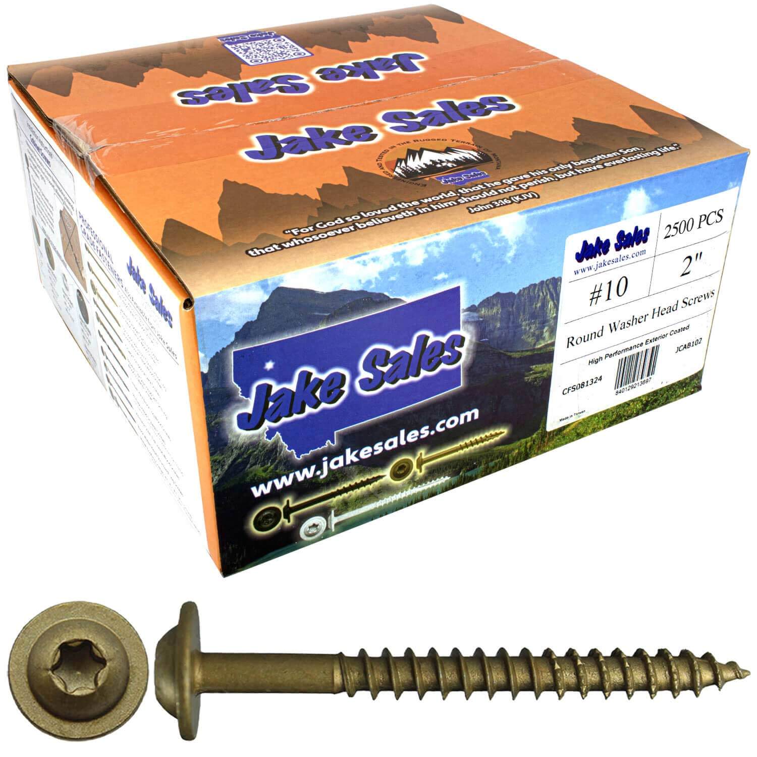 #10 Round Washer (Modified Truss) Head Screw Torx/Star Drive Head Wood Screw, Multipurpose Wood Screws for Construction, Cabinets and Furniture. - Image 12