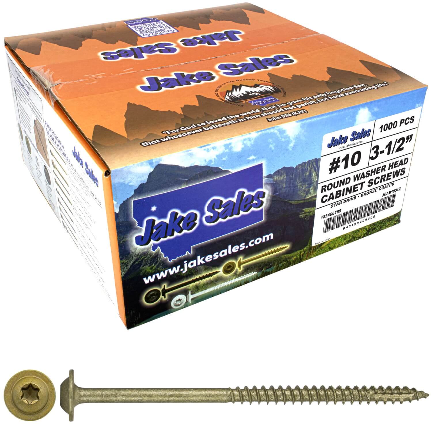 #10 Round Washer (Modified Truss) Head Screw Torx/Star Drive Head Wood Screw, Multipurpose Wood Screws for Construction, Cabinets and Furniture. - Image 14