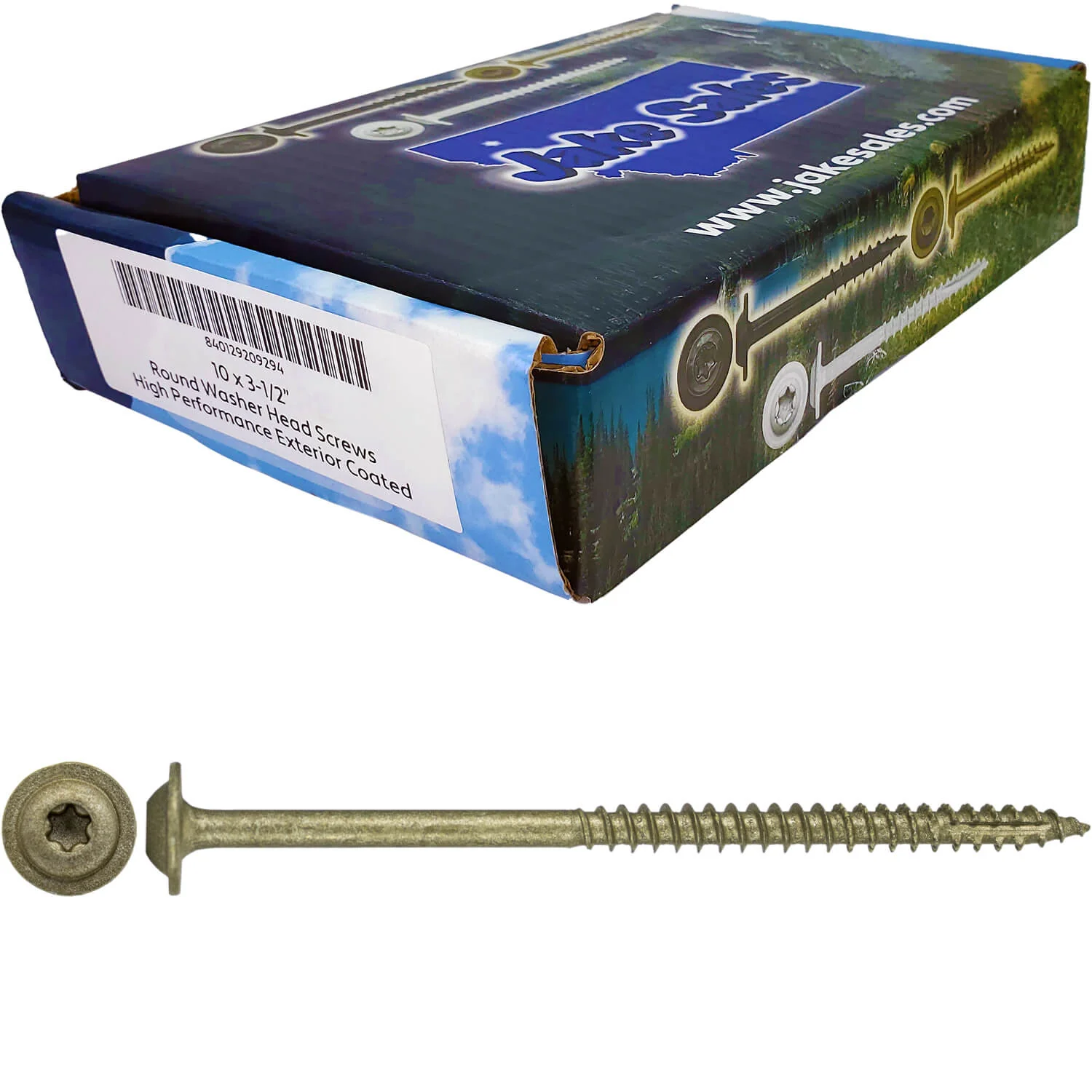 #10 Round Washer (Modified Truss) Head Screw Torx/Star Drive Head Wood Screw, Multipurpose Wood Screws for Construction, Cabinets and Furniture. - Image 57