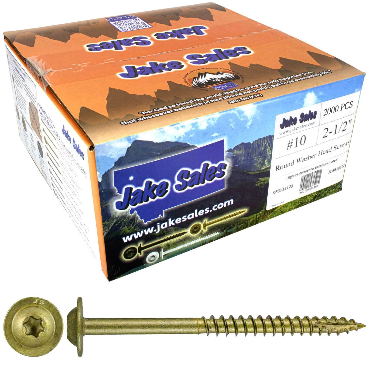 #10 Round Washer (Modified Truss) Head Screw Torx/Star Drive Head Wood Screw, Multipurpose Wood Screws for Construction, Cabinets and Furniture. - Image 6