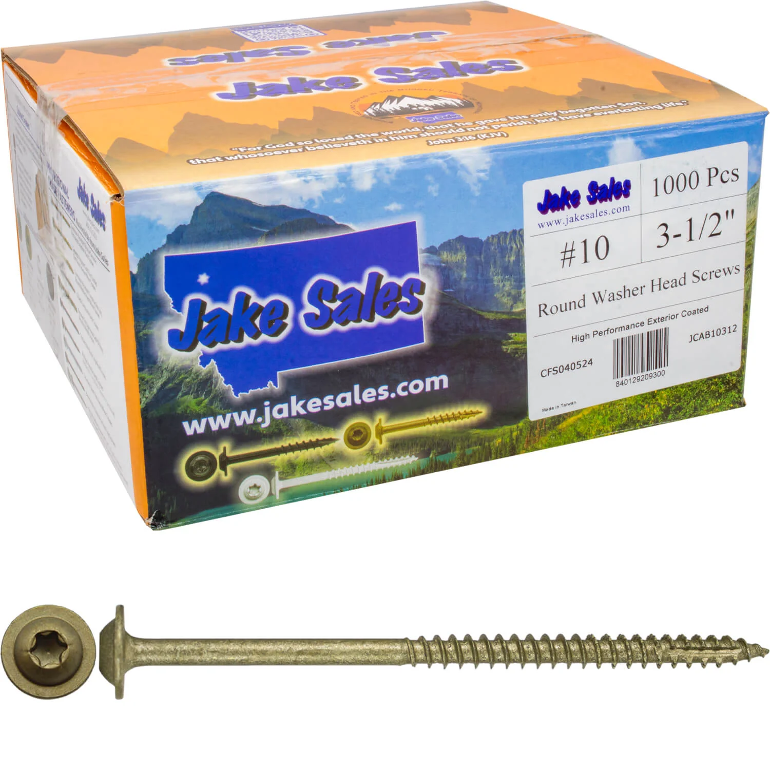 #10 Round Washer (Modified Truss) Head Screw Torx/Star Drive Head Wood Screw, Multipurpose Wood Screws for Construction, Cabinets and Furniture. - Image 65