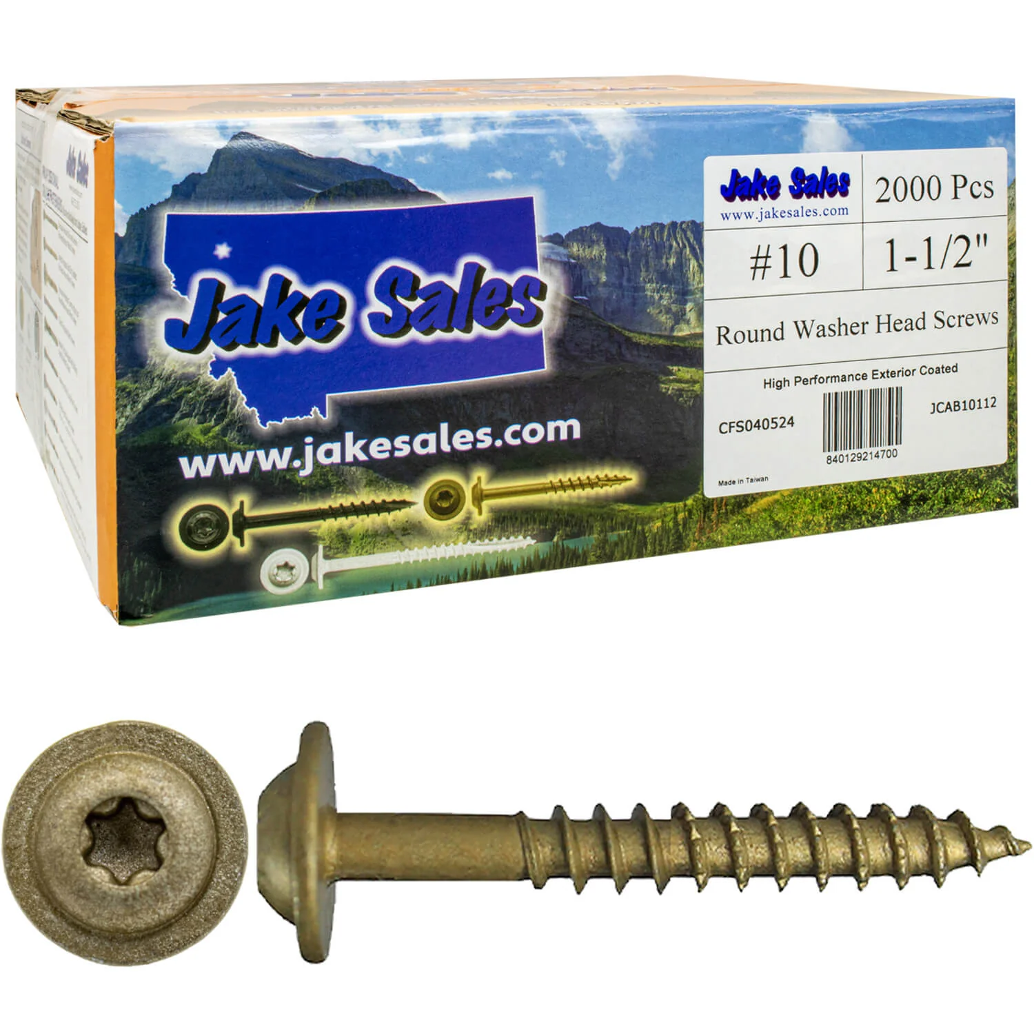 #10 Round Washer (Modified Truss) Head Screw Torx/Star Drive Head Wood Screw, Multipurpose Wood Screws for Construction, Cabinets and Furniture. - Image 67
