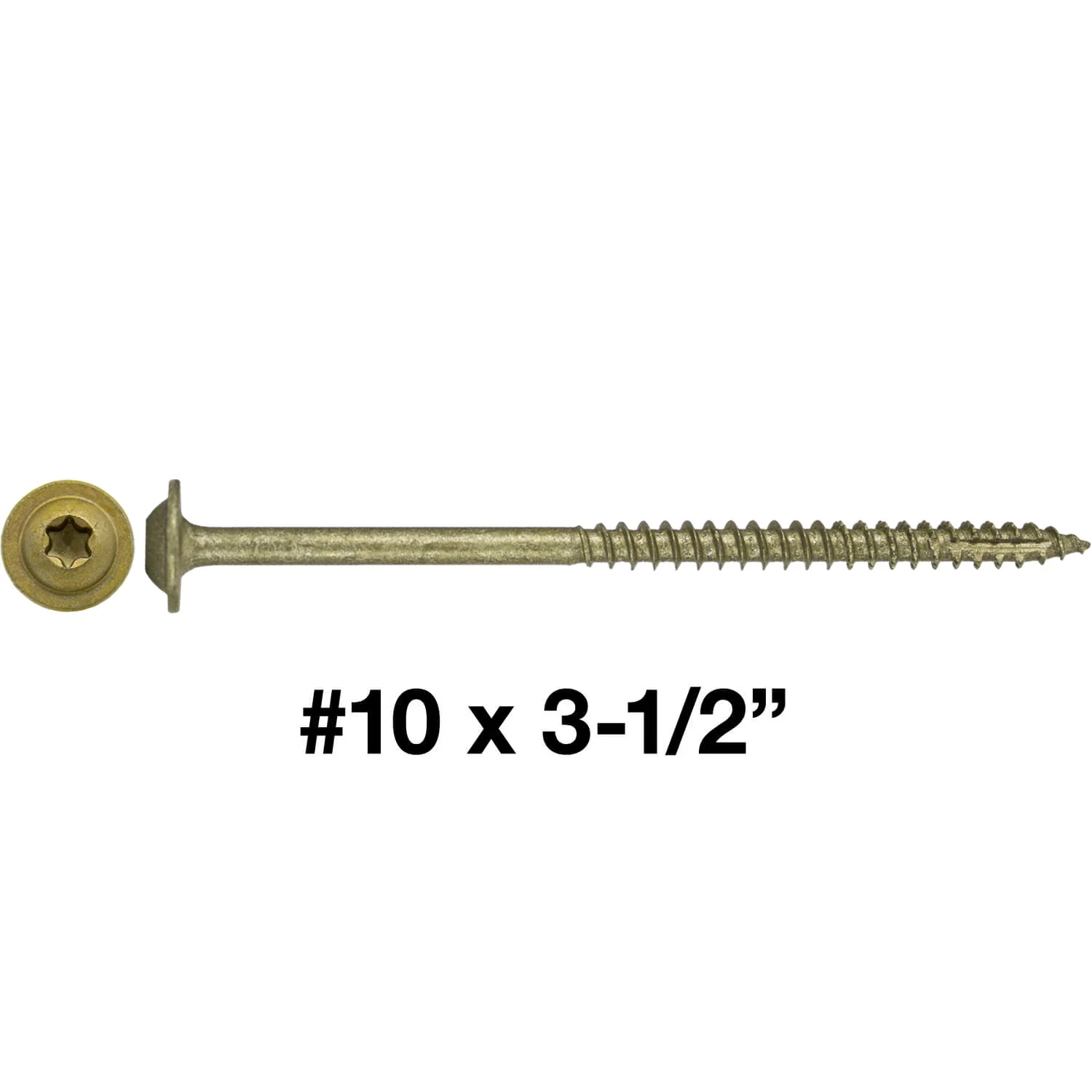 #10 Round Washer (Modified Truss) Head Screw Torx/Star Drive Head Wood Screw, Multipurpose Wood Screws for Construction, Cabinets and Furniture. - Image 81