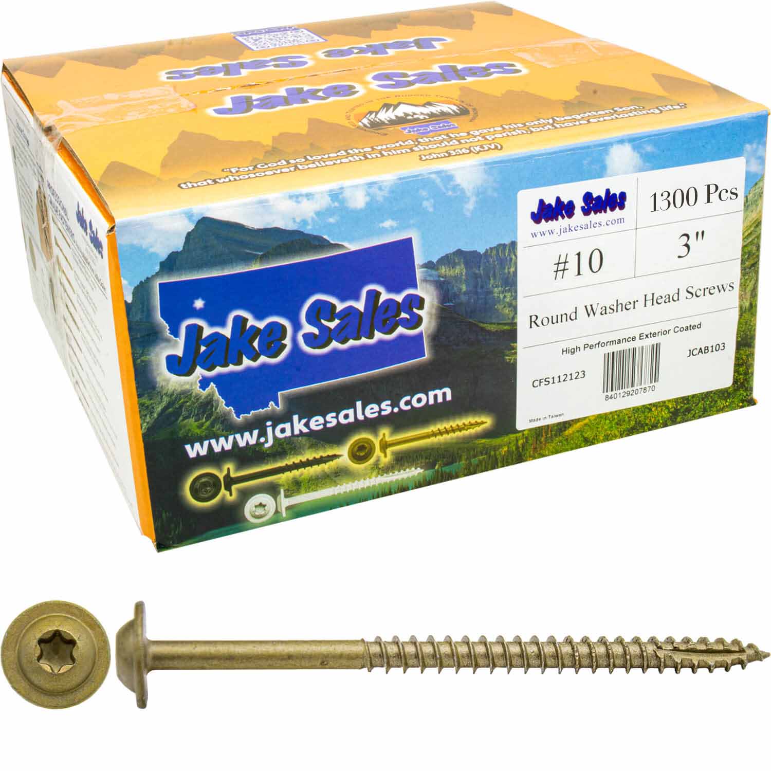#10 Round Washer (Modified Truss) Head Screw Torx/Star Drive Head Wood Screw, Multipurpose Wood Screws for Construction, Cabinets and Furniture. - Image 9