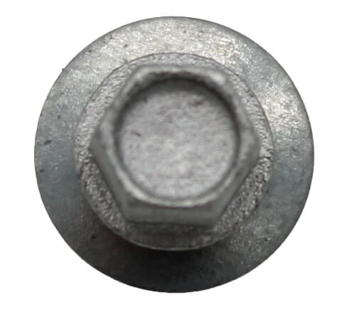 10 x 1-1/2" Galvanized Hex Head Sheet Metal Roof Screw. Self starting metal to wood siding screws. EPDM washer. No Paint - 50 Count - Image 3