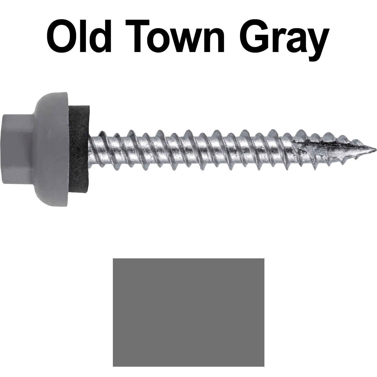 10 X 1-1/2" HI-LO Zinc Aluminum Cap Metal Roofing Screws - Hex Washer Head - Self starting/self tapping - EPDM washer. Colored head. - Image 37