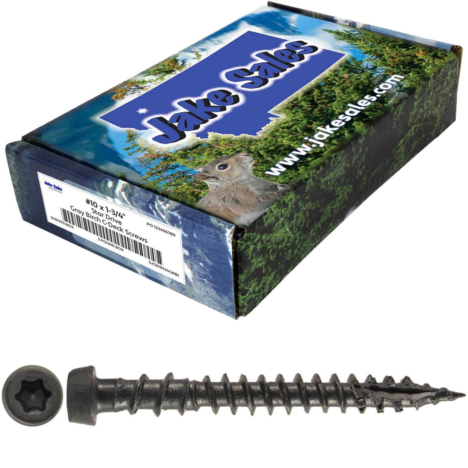 #10 x 1-3/4" Colored Composite Decking Wood Screws with Torx/Star Drive Head (T20 Bit), Exterior Coated, Compatible with Pressure Treated and ACQ Lumber - Image 122