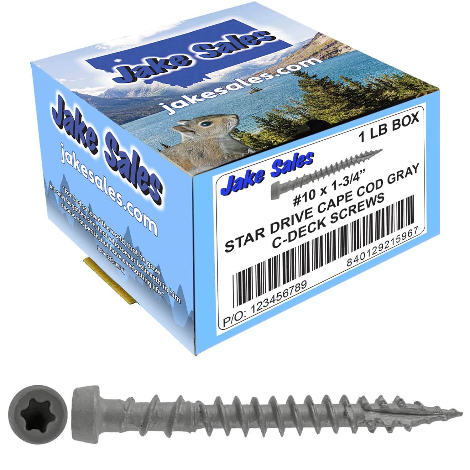 #10 x 1-3/4" Colored Composite Decking Wood Screws with Torx/Star Drive Head (T20 Bit), Exterior Coated, Compatible with Pressure Treated and ACQ Lumber - Image 151