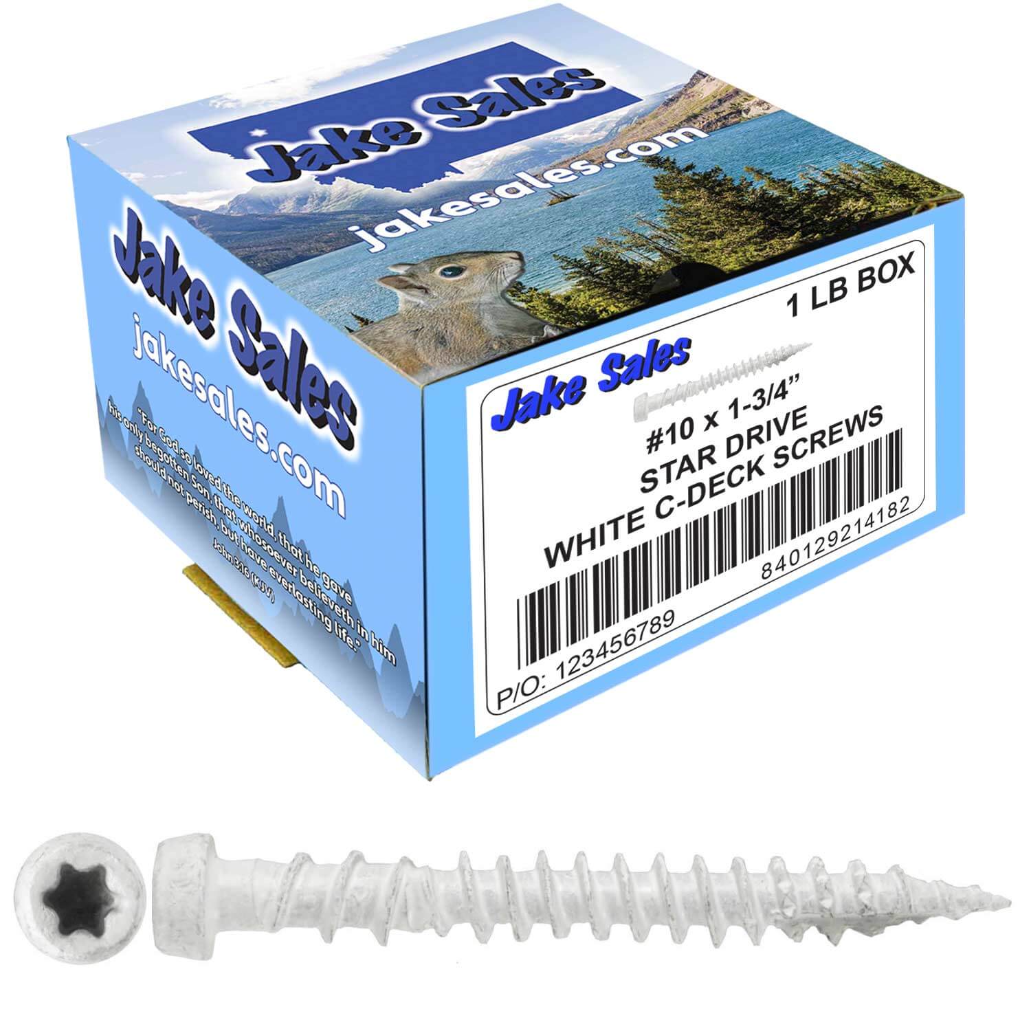 #10 x 1-3/4" Colored Composite Decking Wood Screws with Torx/Star Drive Head (T20 Bit), Exterior Coated, Compatible with Pressure Treated and ACQ Lumber - Image 163