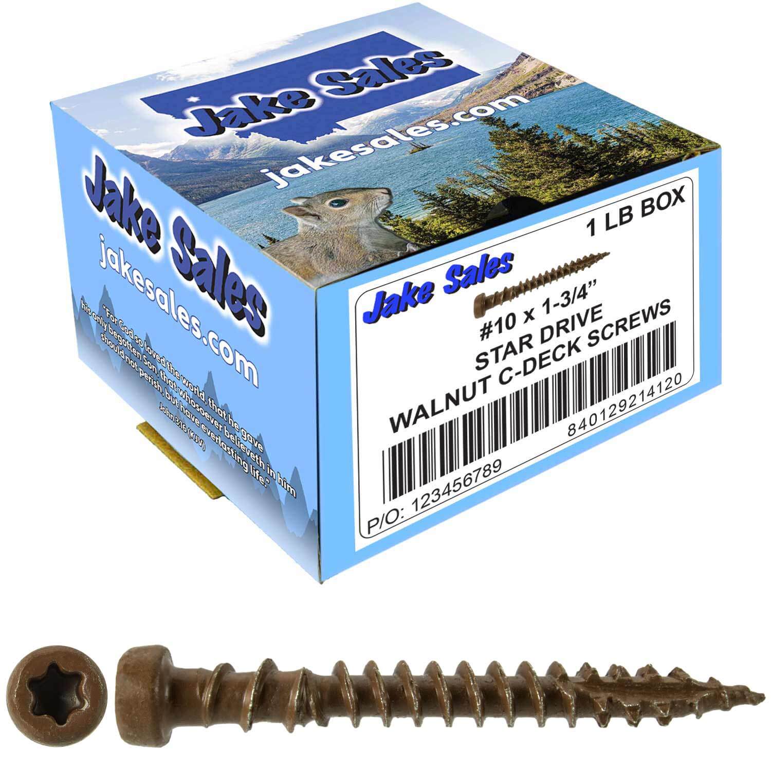 #10 x 1-3/4" Colored Composite Decking Wood Screws with Torx/Star Drive Head (T20 Bit), Exterior Coated, Compatible with Pressure Treated and ACQ Lumber - Image 234
