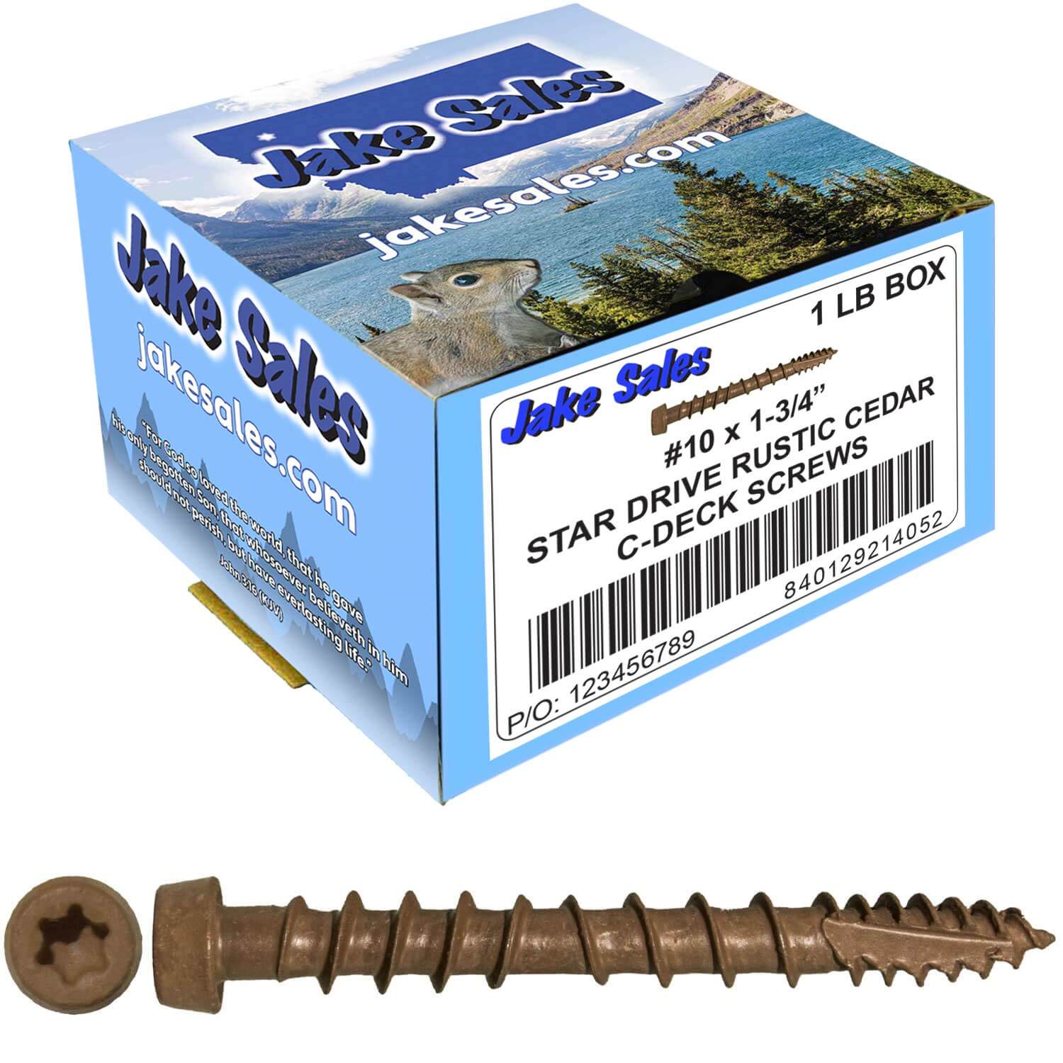 #10 x 1-3/4" Colored Composite Decking Wood Screws with Torx/Star Drive Head (T20 Bit), Exterior Coated, Compatible with Pressure Treated and ACQ Lumber - Image 96