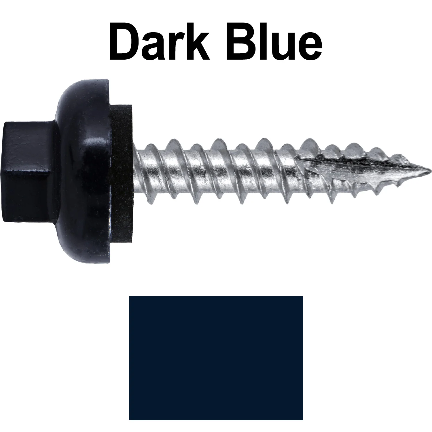 #10 X 1" HI-LO Zinc Aluminum Cap Metal Roofing Screws - Hex Washer Head - Self starting/self tapping - EPDM washer. Colored head. - Image 19