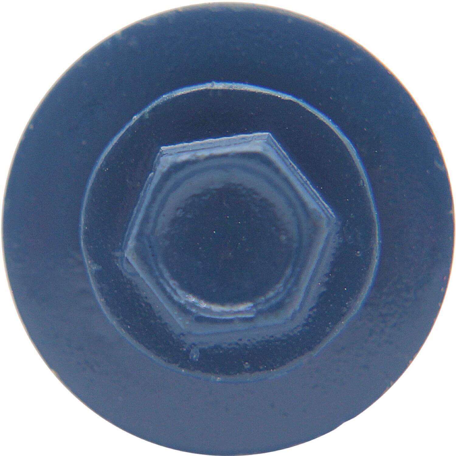 #10 X 1" HI-LO Zinc Aluminum Cap Metal Roofing Screws - Hex Washer Head - Self starting/self tapping - EPDM washer. Colored head. - Image 87