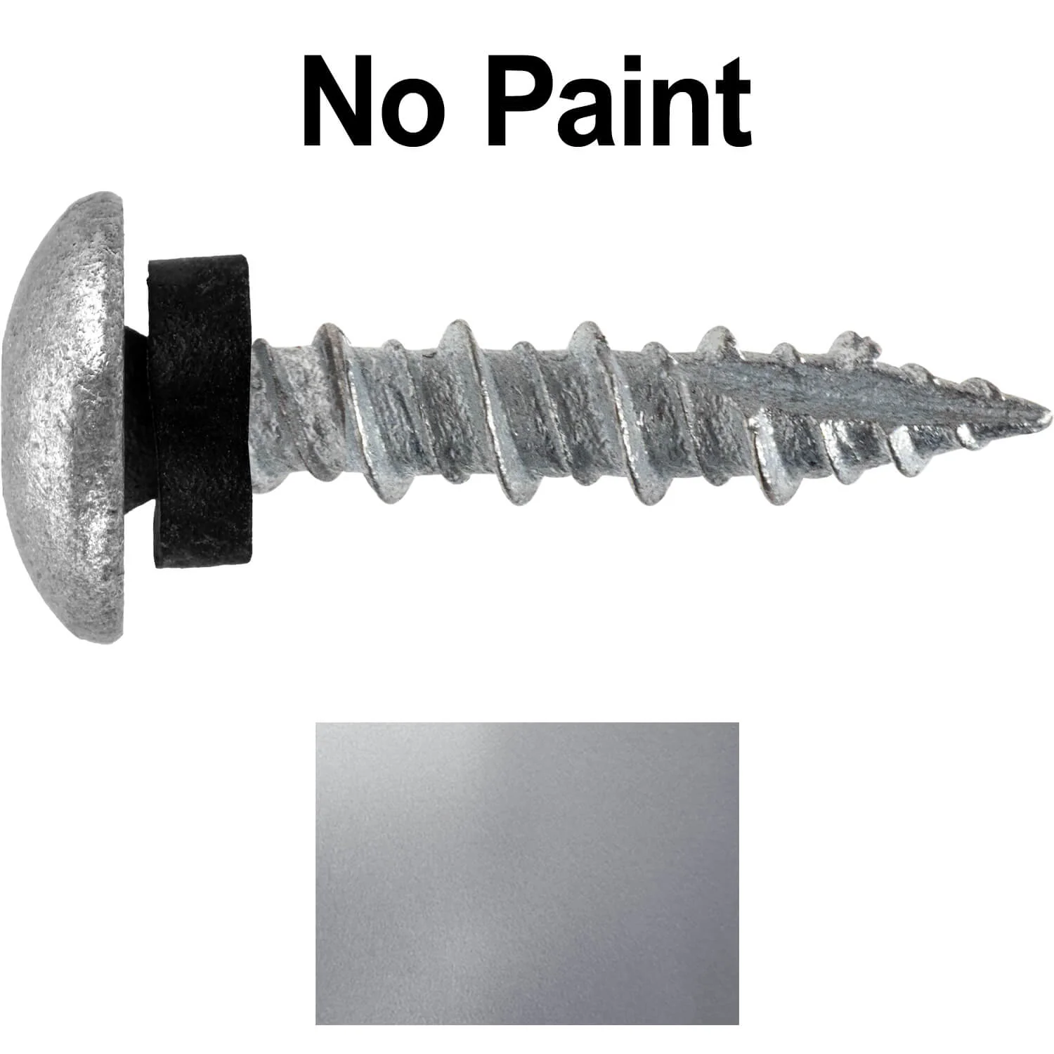 10 X 1" - LOW PROFILE Star Head Roofing Screws - HI-LO Thread - Metal To Wood - T25 Torx Drive Head - EPDM washer. - Image 2