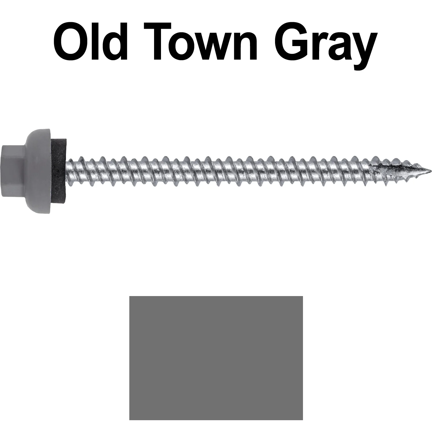 10 X 2-1/2" HI-LO Zinc Aluminum Cap Metal Roofing Screws - Hex Washer Head - Self starting/self tapping - EPDM washer. Colored head. - Image 110