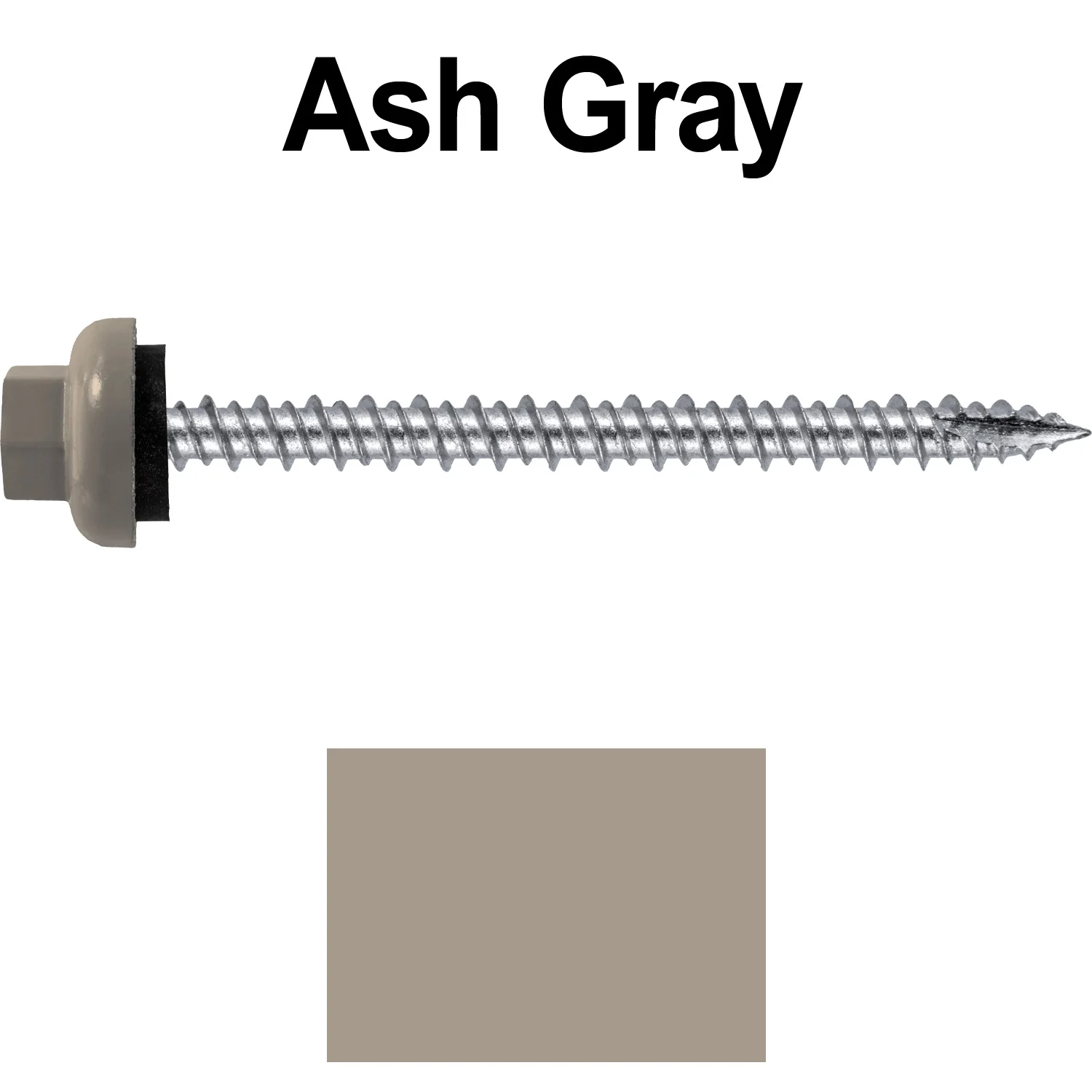 10 X 2-1/2" HI-LO Zinc Aluminum Cap Metal Roofing Screws - Hex Washer Head - Self starting/self tapping - EPDM washer. Colored head. - Image 51