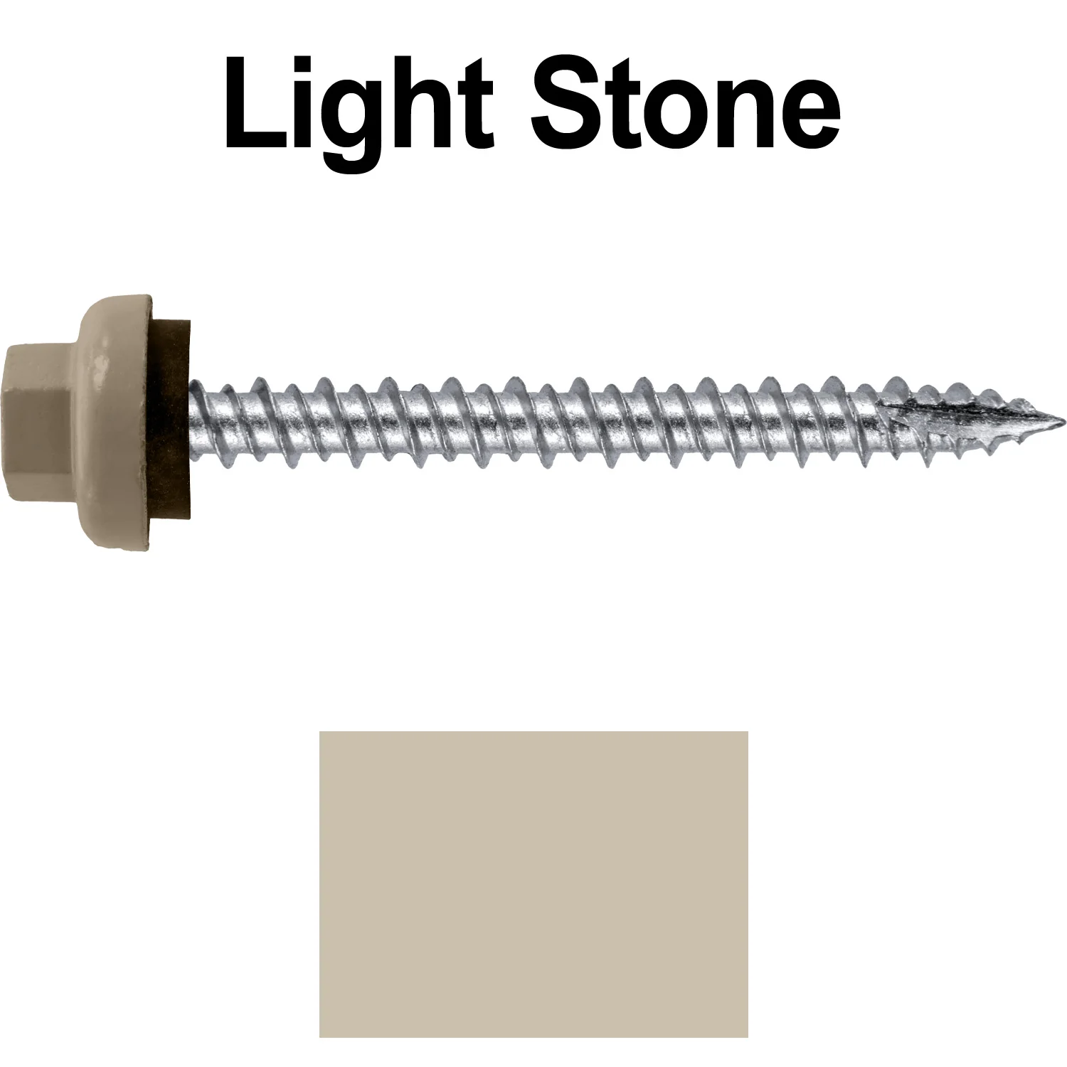 10 X 2“ HI-LO Zinc Aluminum Cap Metal Roofing Screws - Hex Washer Head - Self starting/self tapping - EPDM washer. Colored head. - Image 104