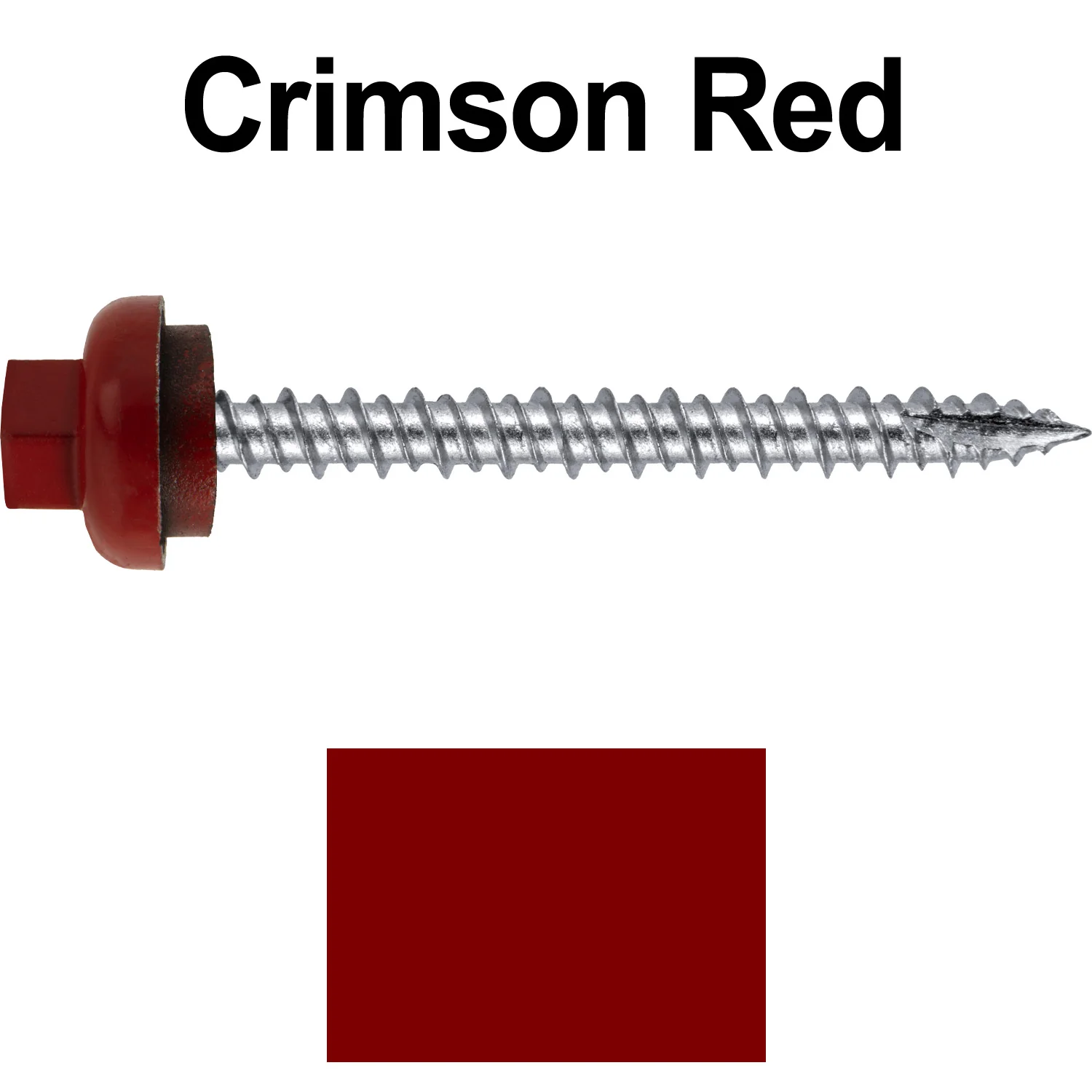 10 X 2“ HI-LO Zinc Aluminum Cap Metal Roofing Screws - Hex Washer Head - Self starting/self tapping - EPDM washer. Colored head. - Image 19