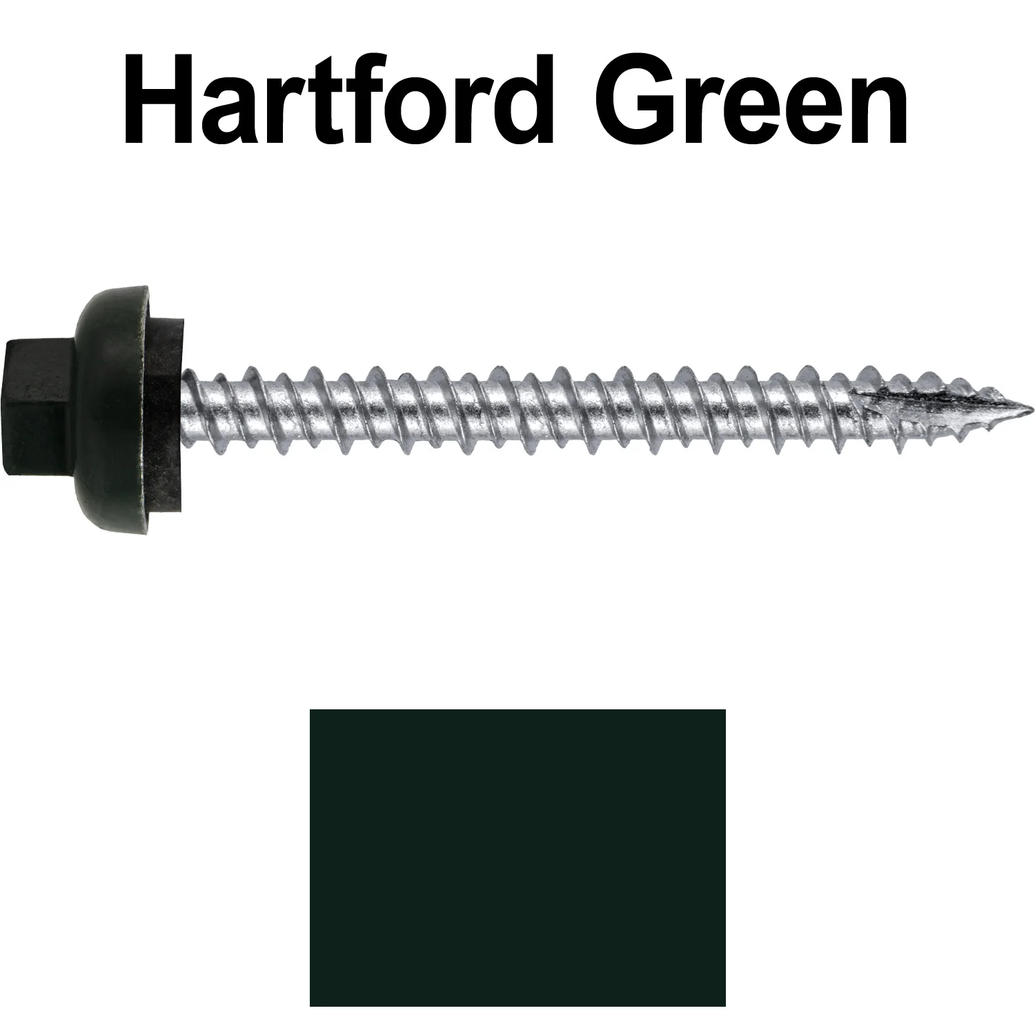 10 X 2“ HI-LO Zinc Aluminum Cap Metal Roofing Screws - Hex Washer Head - Self starting/self tapping - EPDM washer. Colored head. - Image 27