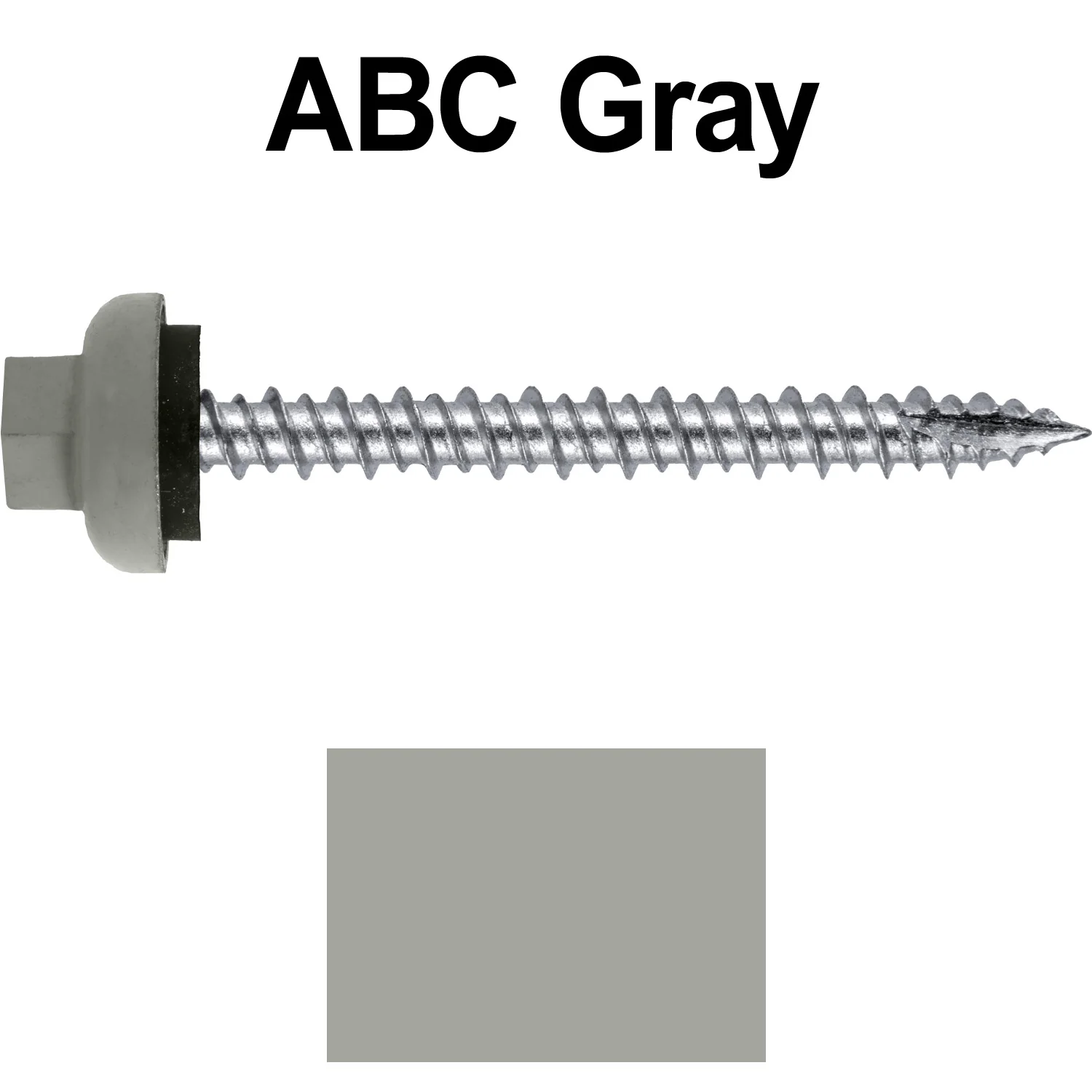 10 X 2“ HI-LO Zinc Aluminum Cap Metal Roofing Screws - Hex Washer Head - Self starting/self tapping - EPDM washer. Colored head. - Image 47