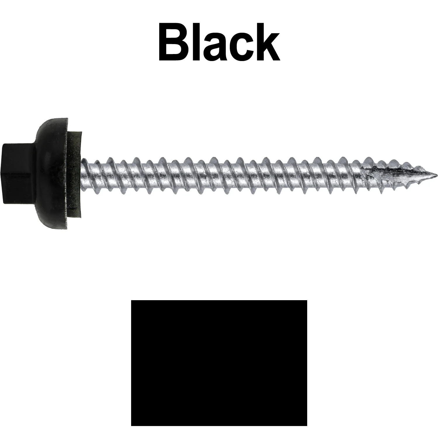 10 X 2“ HI-LO Zinc Aluminum Cap Metal Roofing Screws - Hex Washer Head - Self starting/self tapping - EPDM washer. Colored head. - Image 54