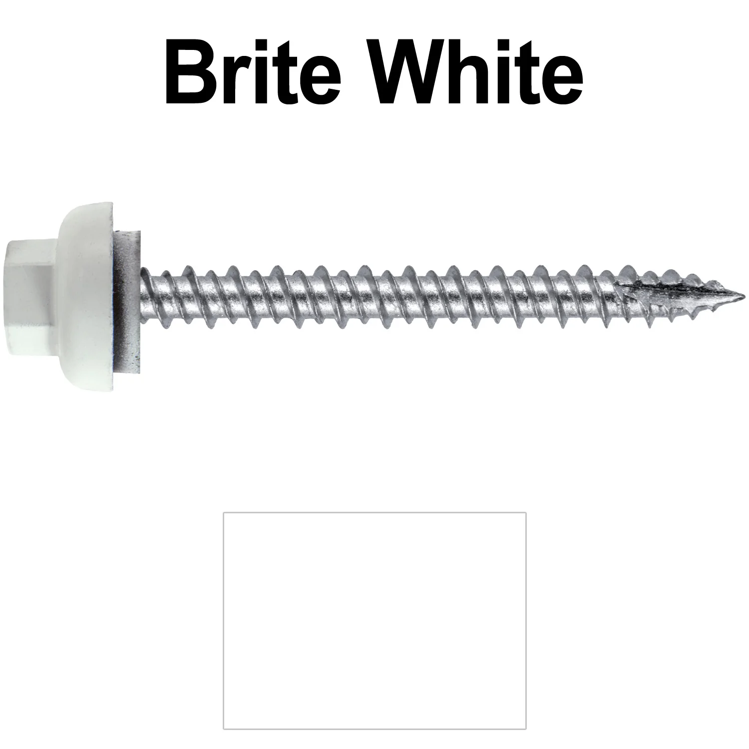 10 X 2“ HI-LO Zinc Aluminum Cap Metal Roofing Screws - Hex Washer Head - Self starting/self tapping - EPDM washer. Colored head. - Image 57