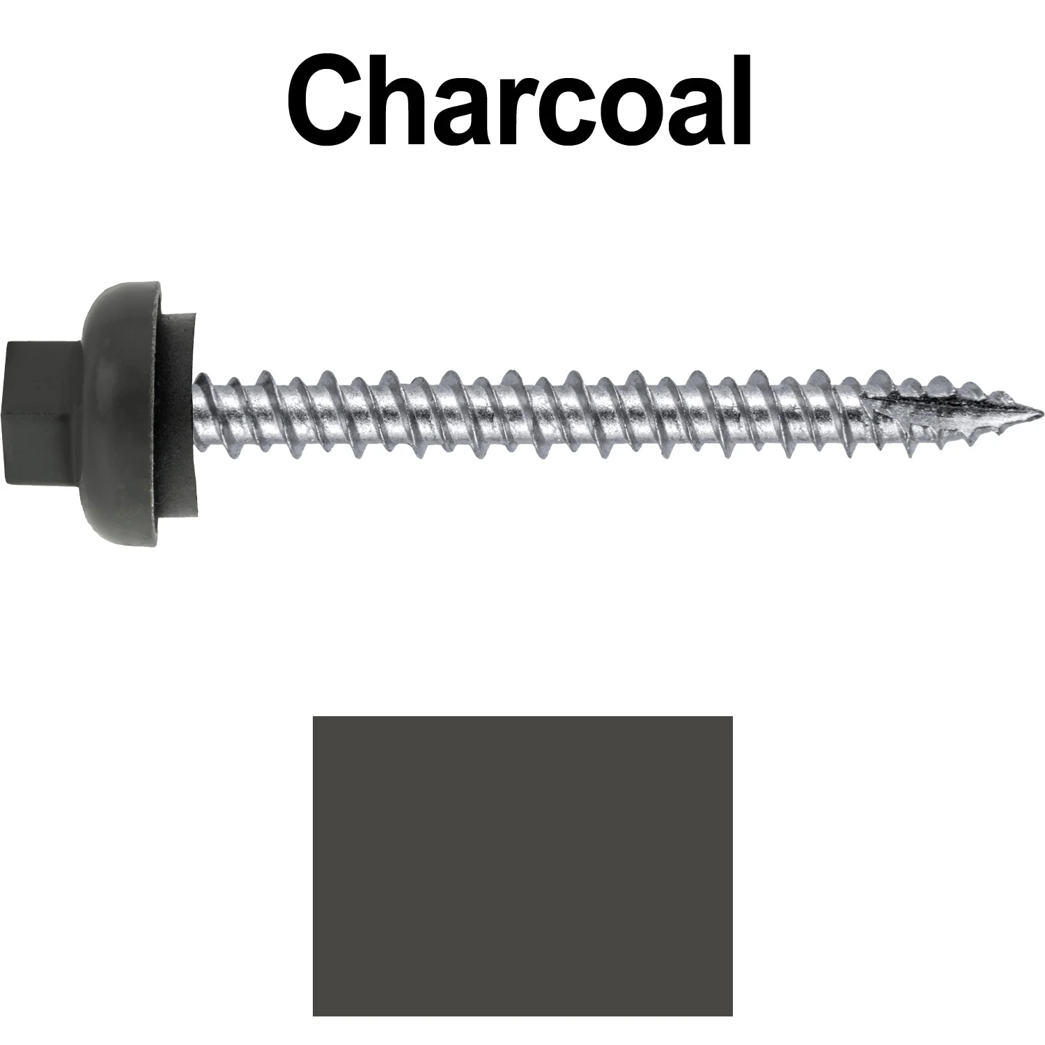 10 X 2“ HI-LO Zinc Aluminum Cap Metal Roofing Screws - Hex Washer Head - Self starting/self tapping - EPDM washer. Colored head. - Image 66