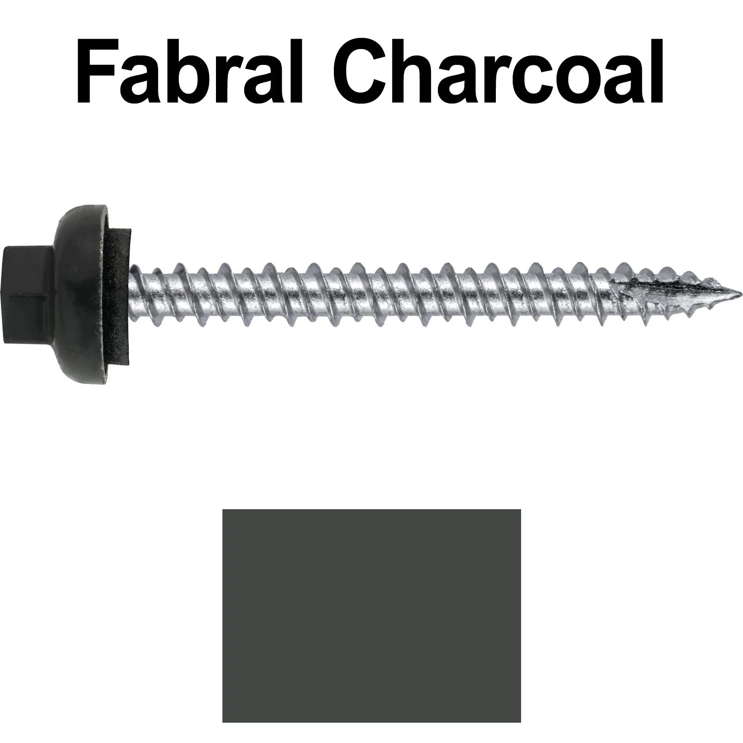 10 X 2“ HI-LO Zinc Aluminum Cap Metal Roofing Screws - Hex Washer Head - Self starting/self tapping - EPDM washer. Colored head. - Image 86