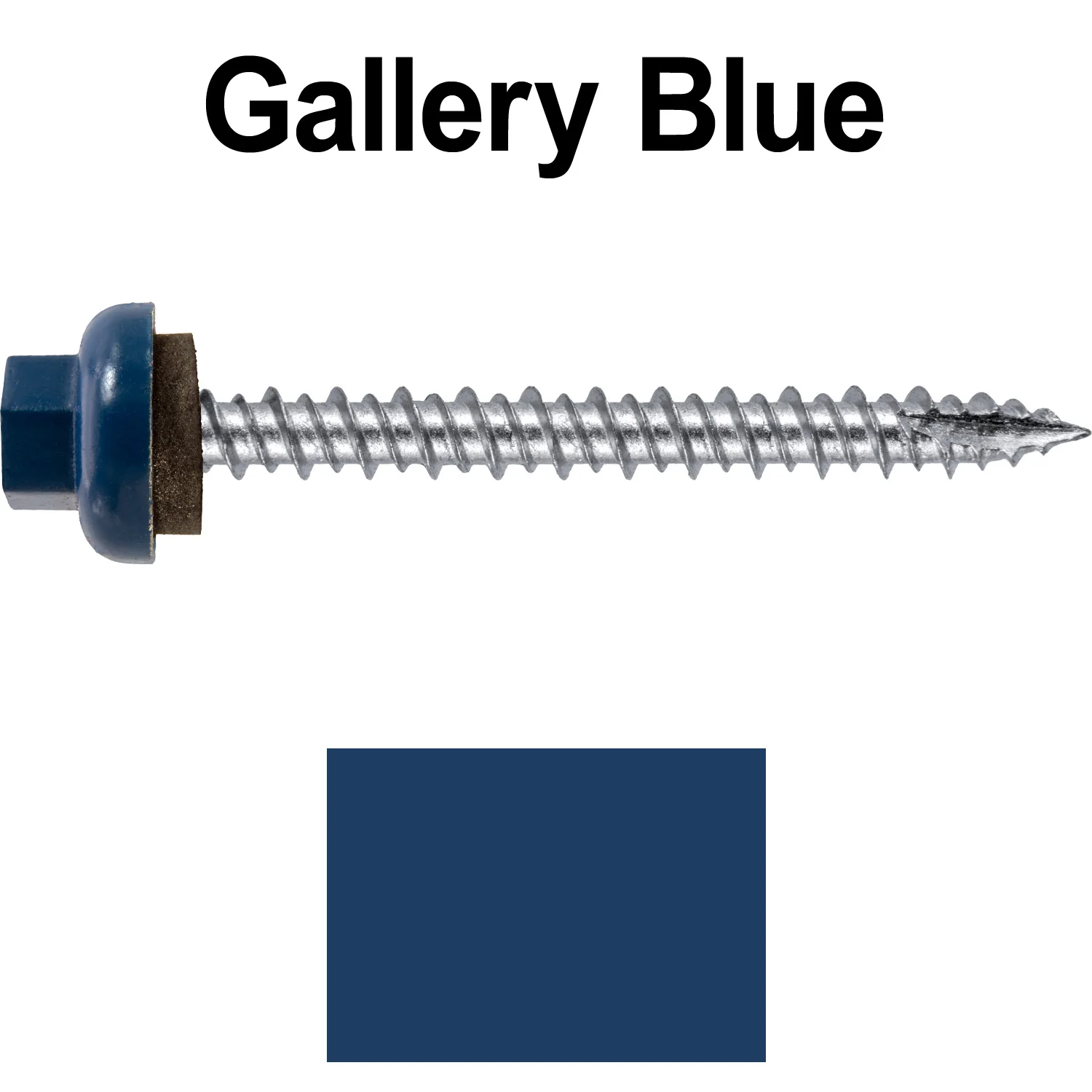 10 X 2“ HI-LO Zinc Aluminum Cap Metal Roofing Screws - Hex Washer Head - Self starting/self tapping - EPDM washer. Colored head. - Image 87