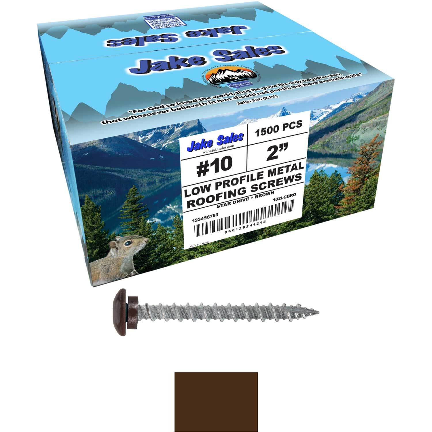 10 x 2" LOW PROFILE Star Head Roofing Screws - HI-LO Thread - Metal To Wood - T25 Torx Drive Head - EPDM washer. - Image 61