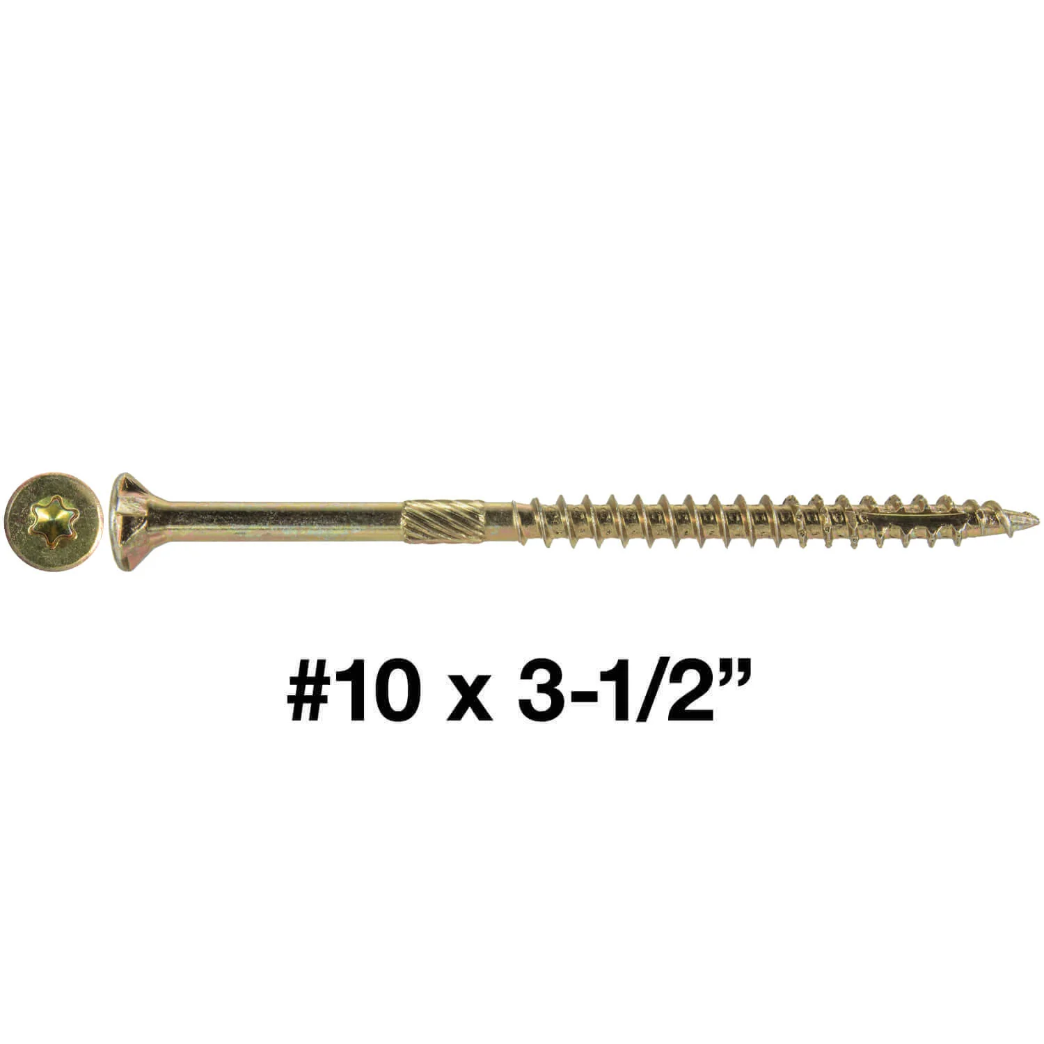 #10 x 3-1/2" Gold Star Wood Screw, T-30 Torx Drive, Flat Head - (Pallet of 48 x Full Boxes) ~48,000 Screw Count - Image 21