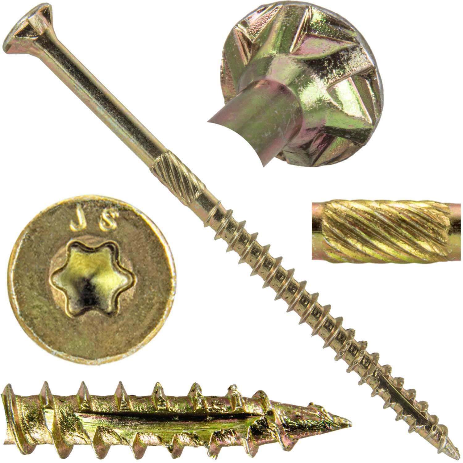 #10 x 3-1/2" Gold Star Wood Screw, T-30 Torx Drive, Flat Head - (Pallet of 48 x Full Boxes) ~48,000 Screw Count - Image 35