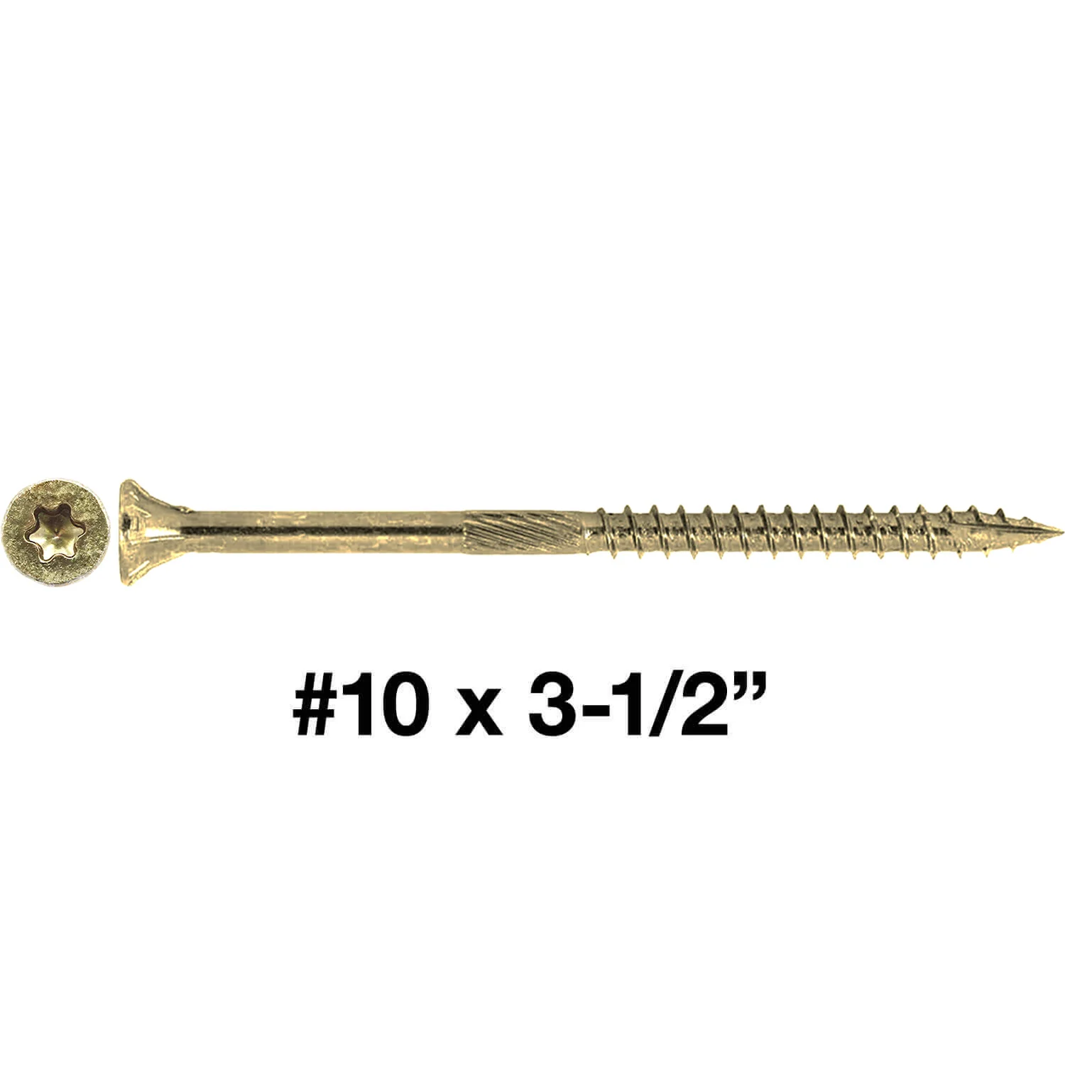 #10 x 3-1/2" Gold Star Wood Screw, T-30 Torx Drive, Flat Head - (Pallet of 48 x Full Boxes) ~48,000 Screw Count - Image 36