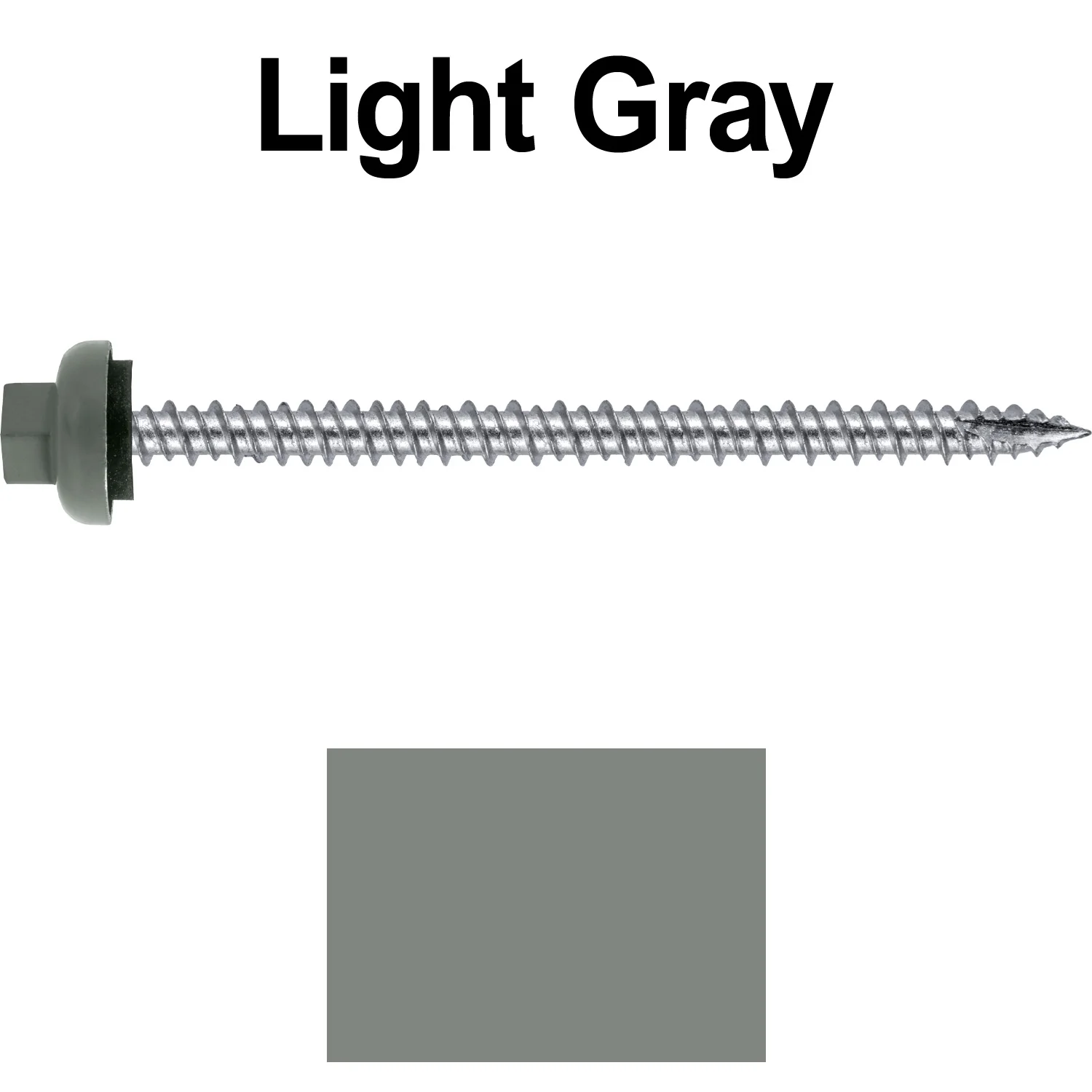10 X 3“ HI-LO Zinc Aluminum Cap Metal Roofing Screws - Hex Washer Head - Self starting/self tapping - EPDM washer. Colored head. - Image 102
