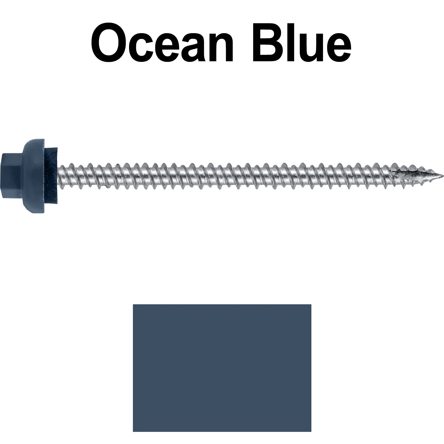 10 X 3“ HI-LO Zinc Aluminum Cap Metal Roofing Screws - Hex Washer Head - Self starting/self tapping - EPDM washer. Colored head. - Image 108