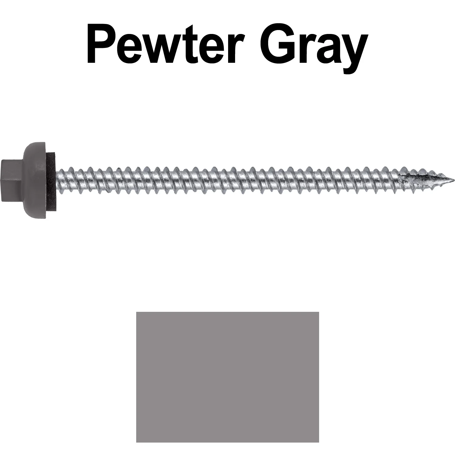 10 X 3“ HI-LO Zinc Aluminum Cap Metal Roofing Screws - Hex Washer Head - Self starting/self tapping - EPDM washer. Colored head. - Image 114