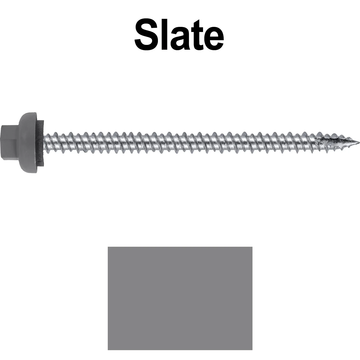 10 X 3“ HI-LO Zinc Aluminum Cap Metal Roofing Screws - Hex Washer Head - Self starting/self tapping - EPDM washer. Colored head. - Image 118