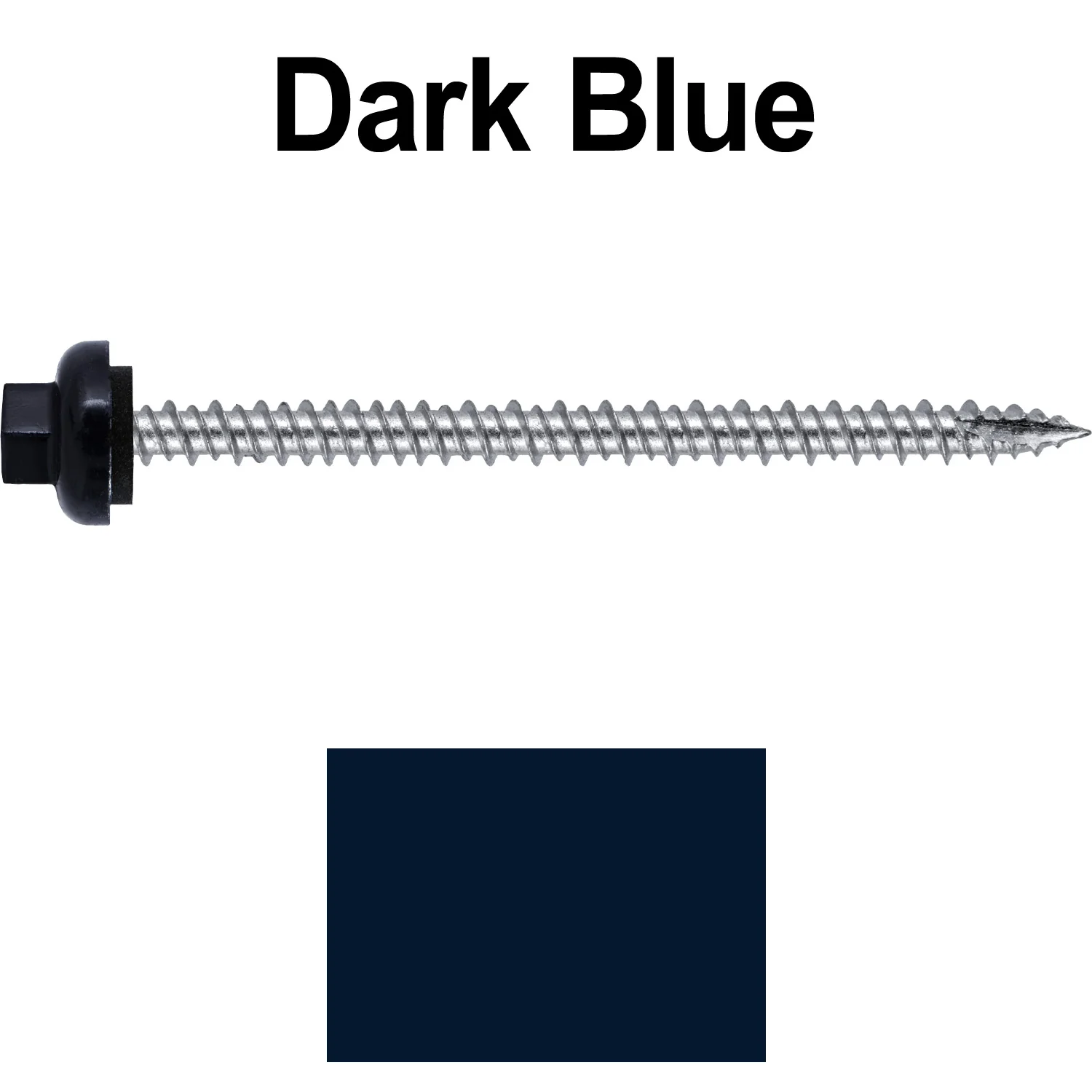 10 X 3“ HI-LO Zinc Aluminum Cap Metal Roofing Screws - Hex Washer Head - Self starting/self tapping - EPDM washer. Colored head. - Image 20