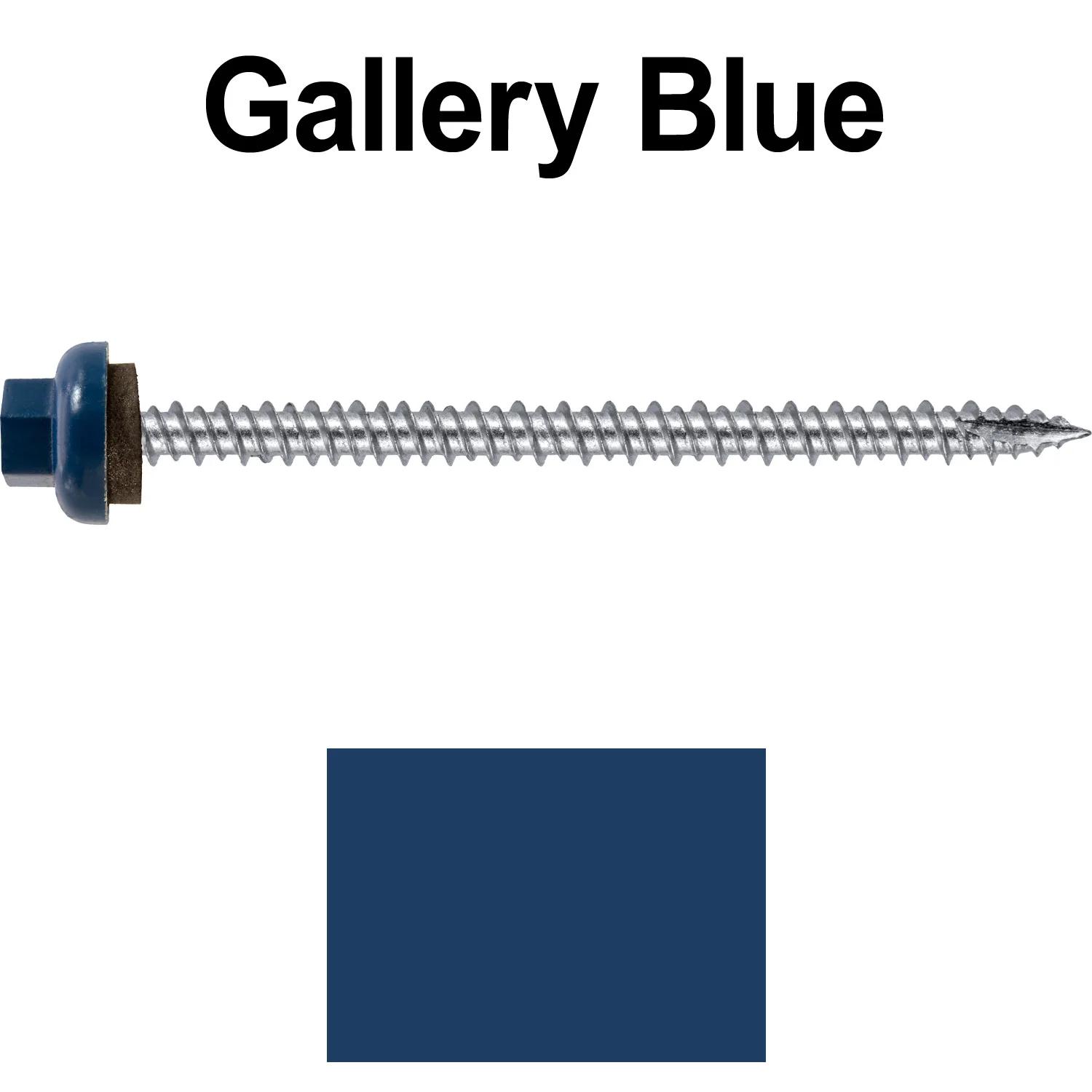 10 X 3“ HI-LO Zinc Aluminum Cap Metal Roofing Screws - Hex Washer Head - Self starting/self tapping - EPDM washer. Colored head. - Image 26
